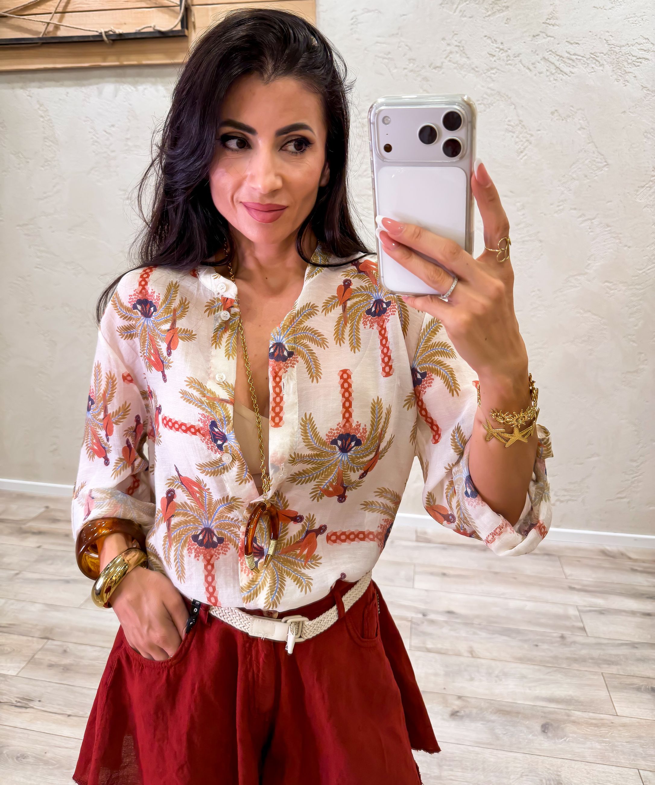 camicia "pavoni" in lyocell