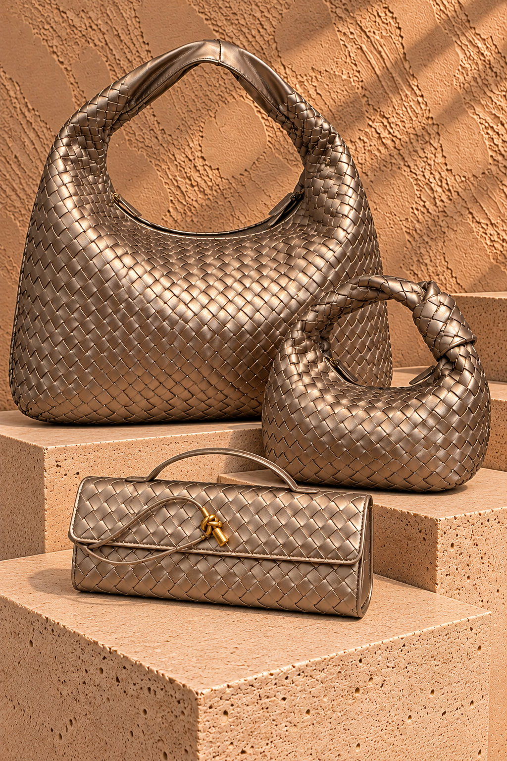 Borsa mini "Lia" intrecciata