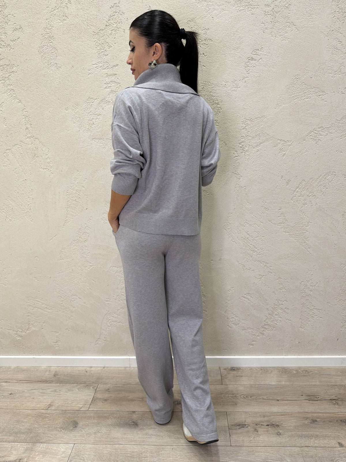 Tuta in maglia "Comfy" zip lunga