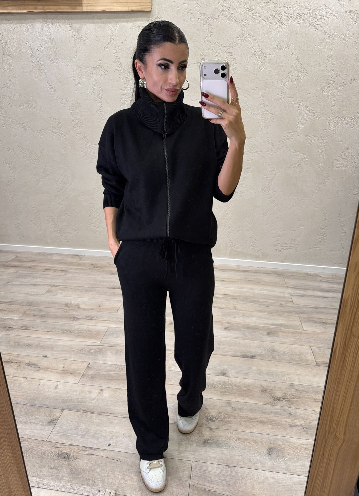 Tuta in maglia "Comfy" zip lunga