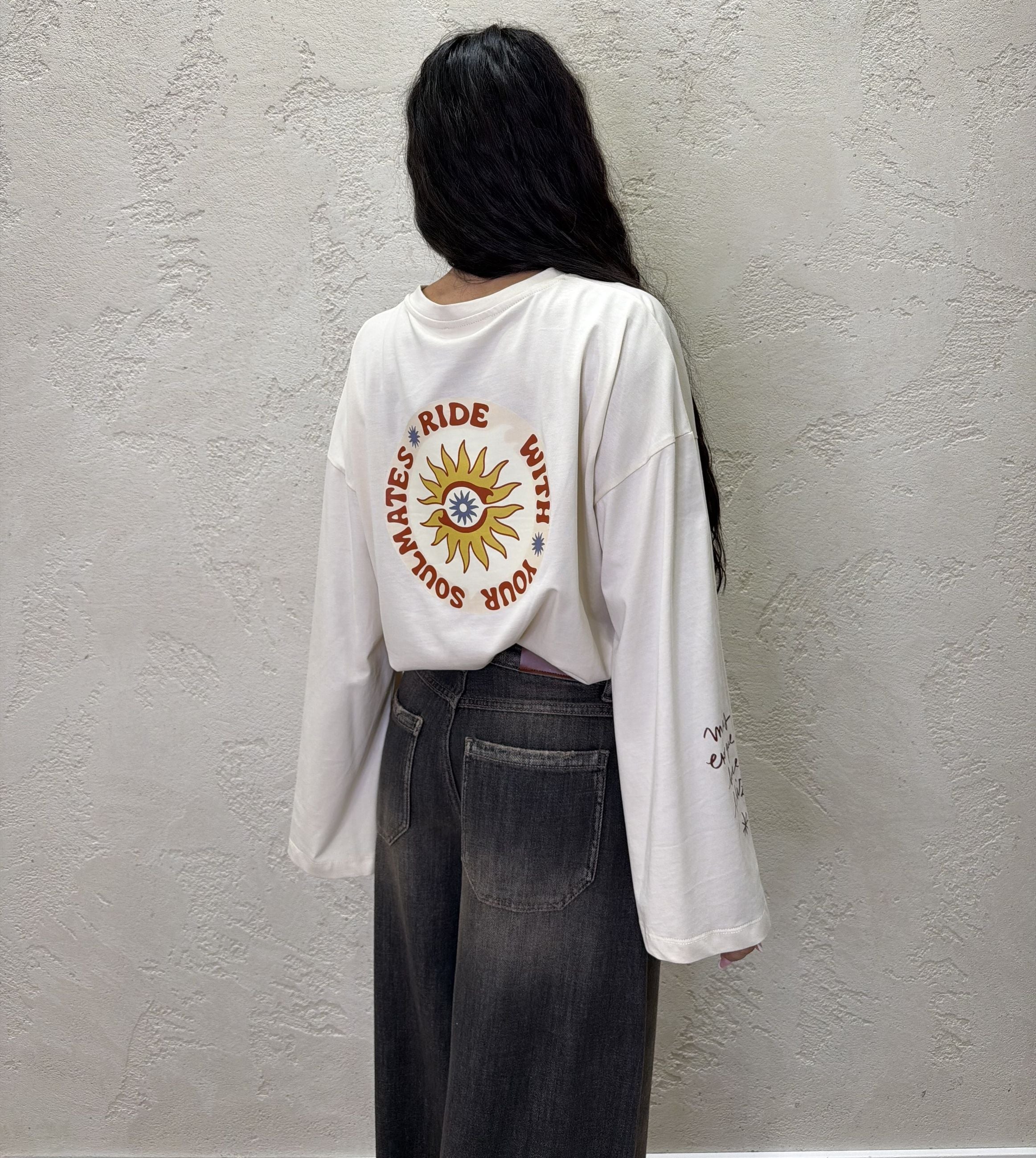 Maglia "Sun" in cotone a manica lunga