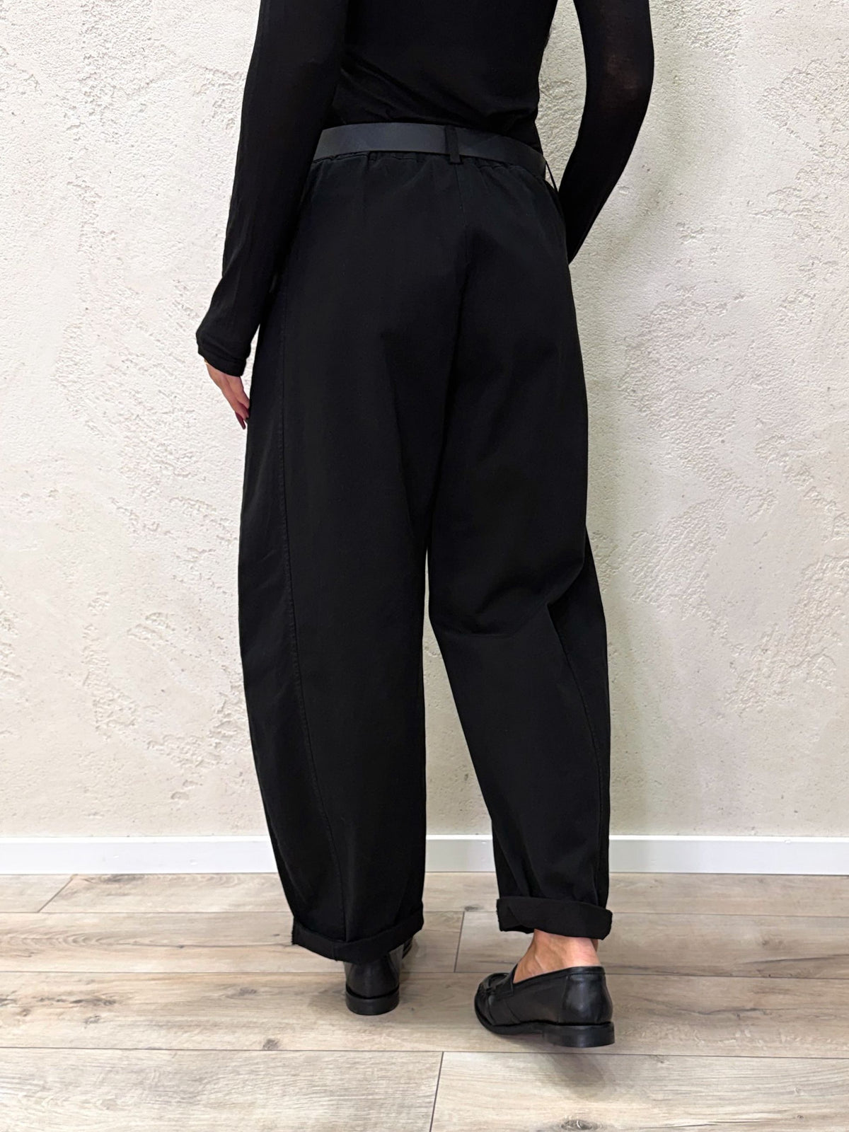 Pantalone stellina in cotone Barrel fit