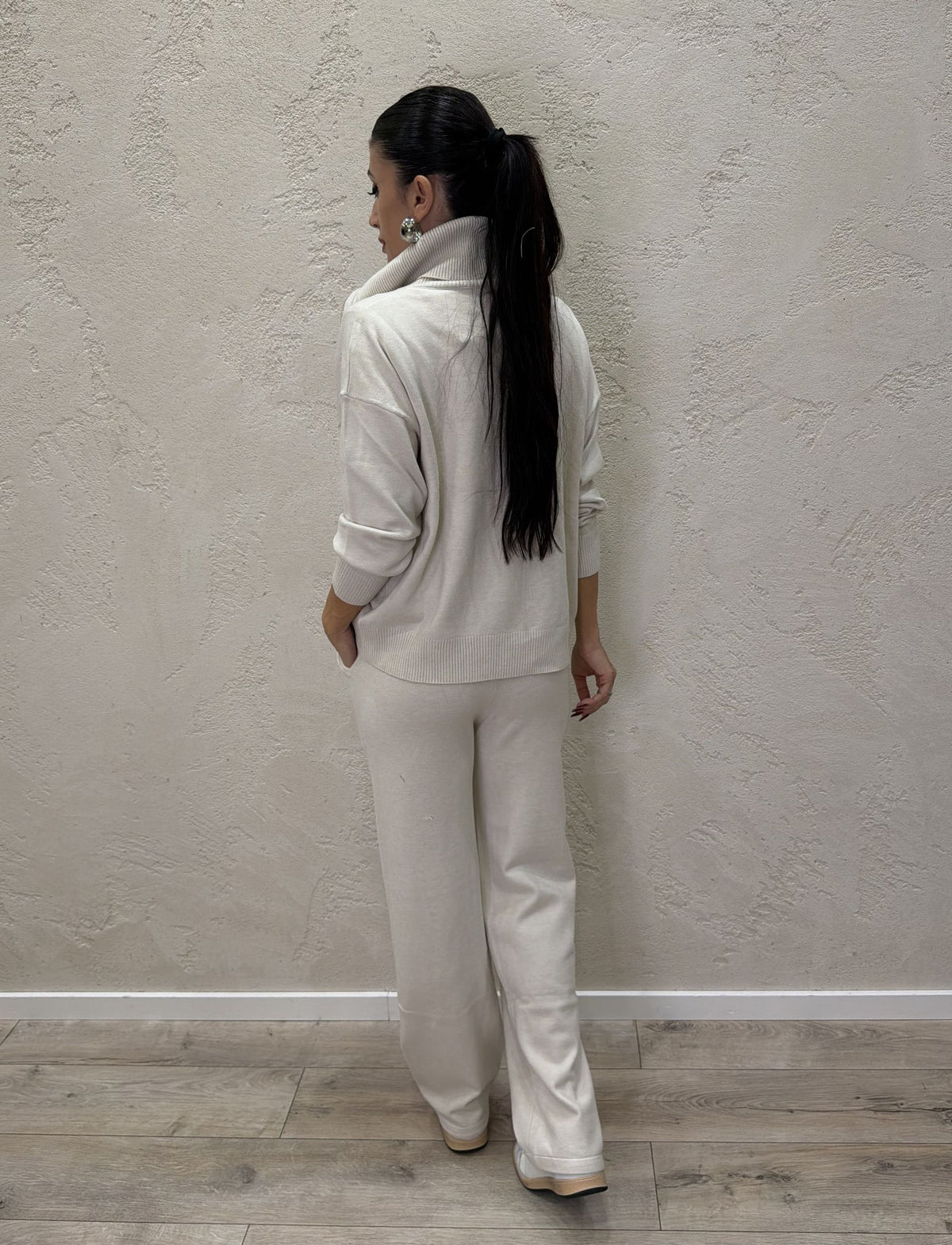 Tuta in maglia "Comfy" zip lunga