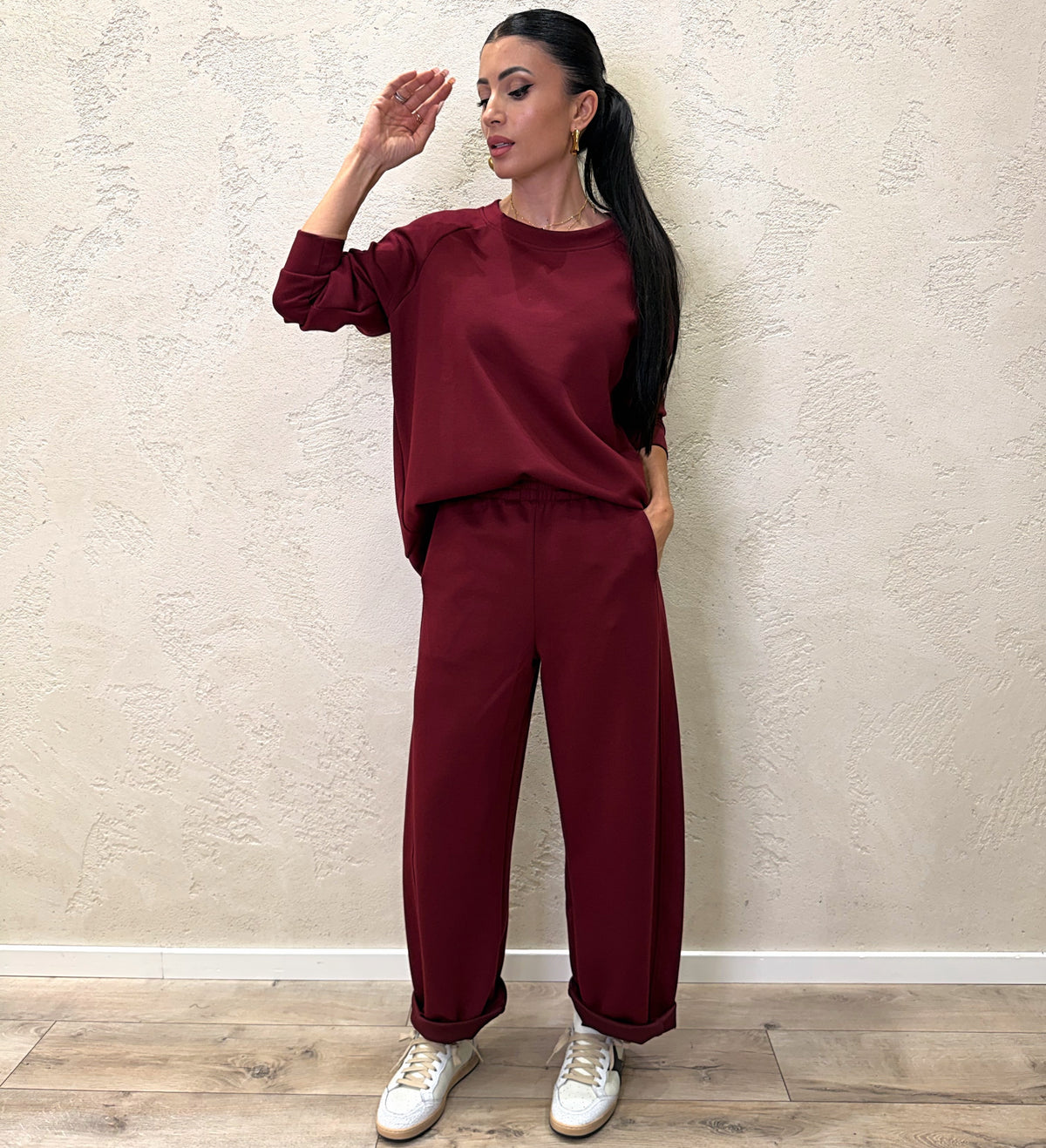 completo coordinato in felpa soft touch