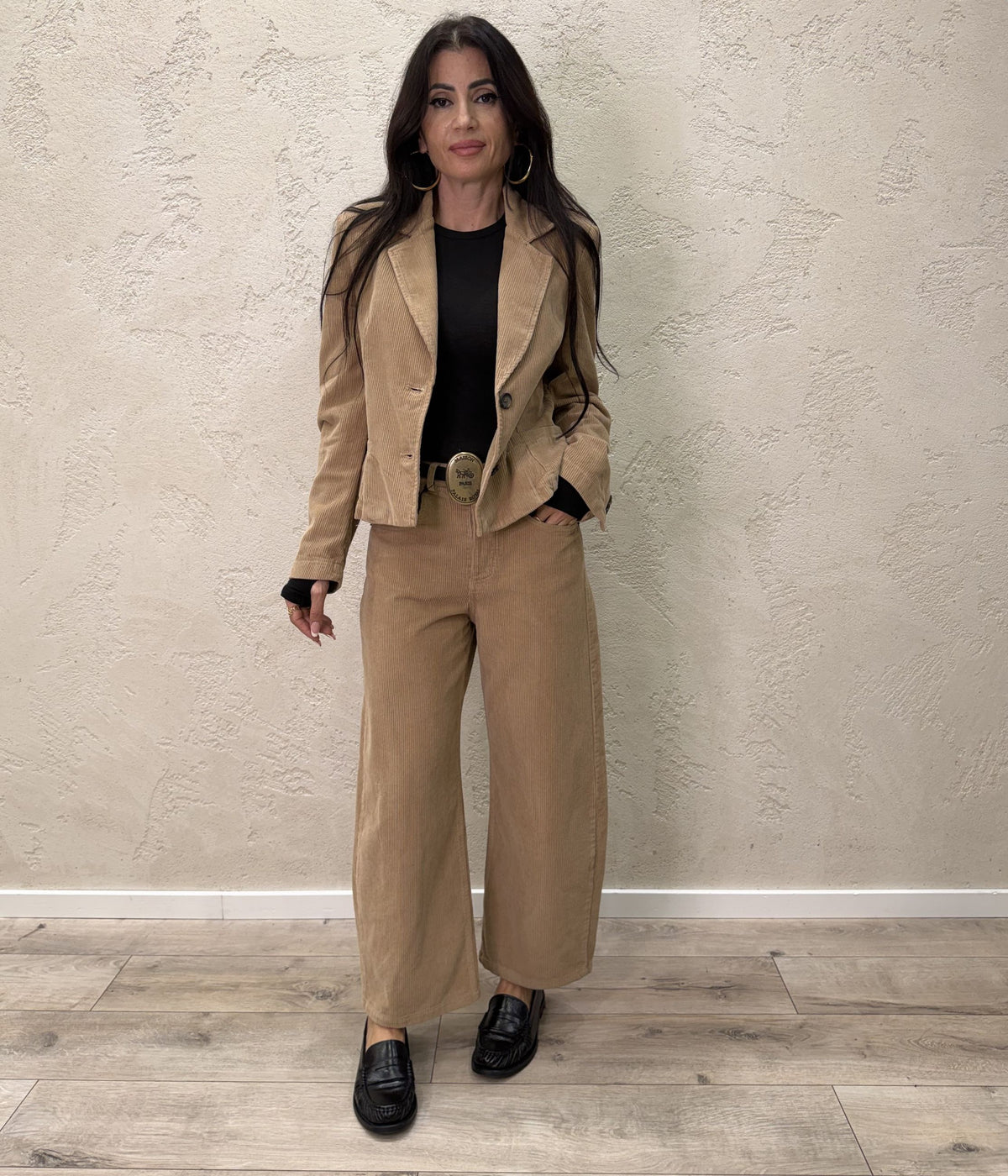 Blazer in velluto a coste