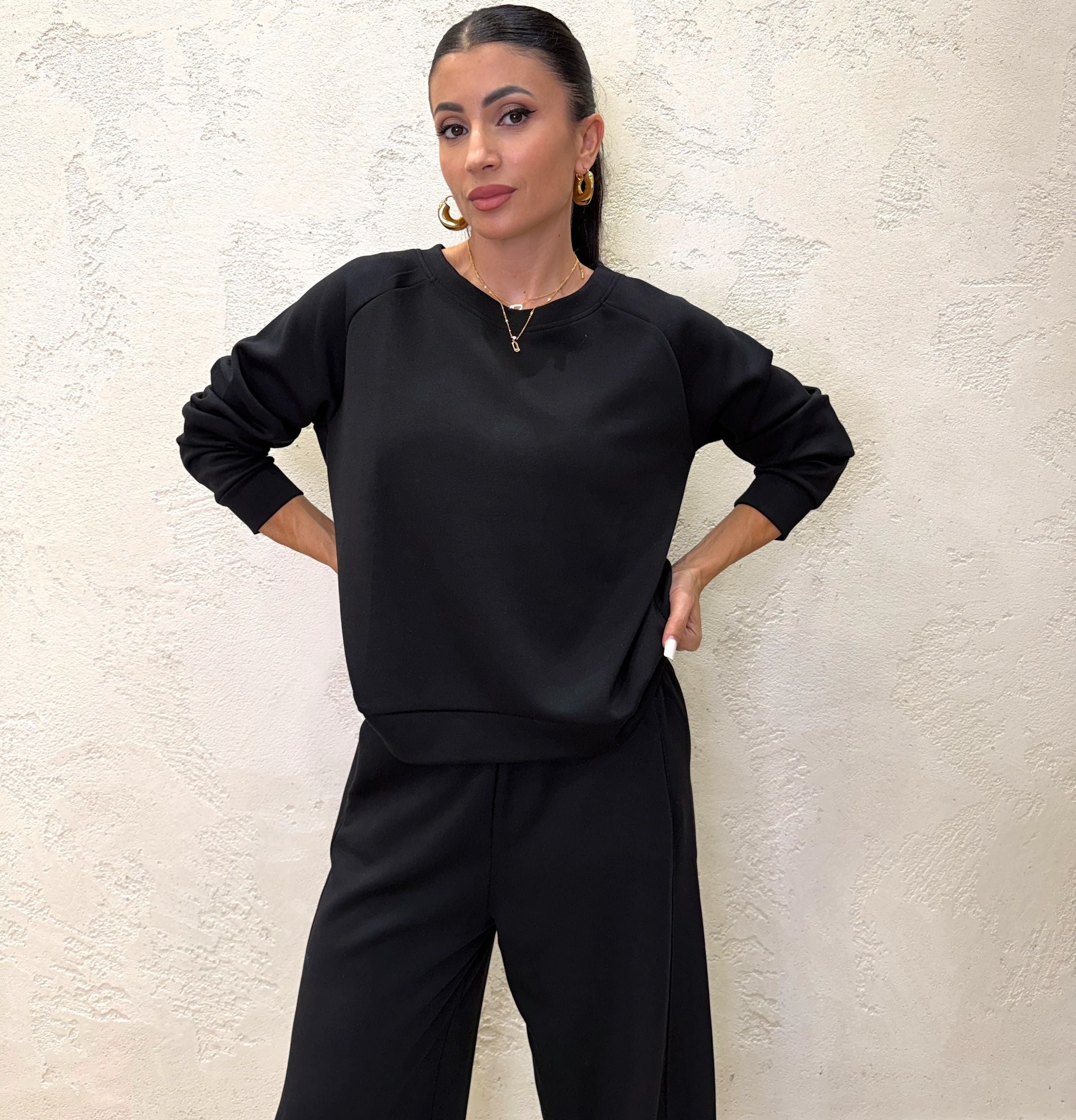 completo coordinato in felpa soft touch