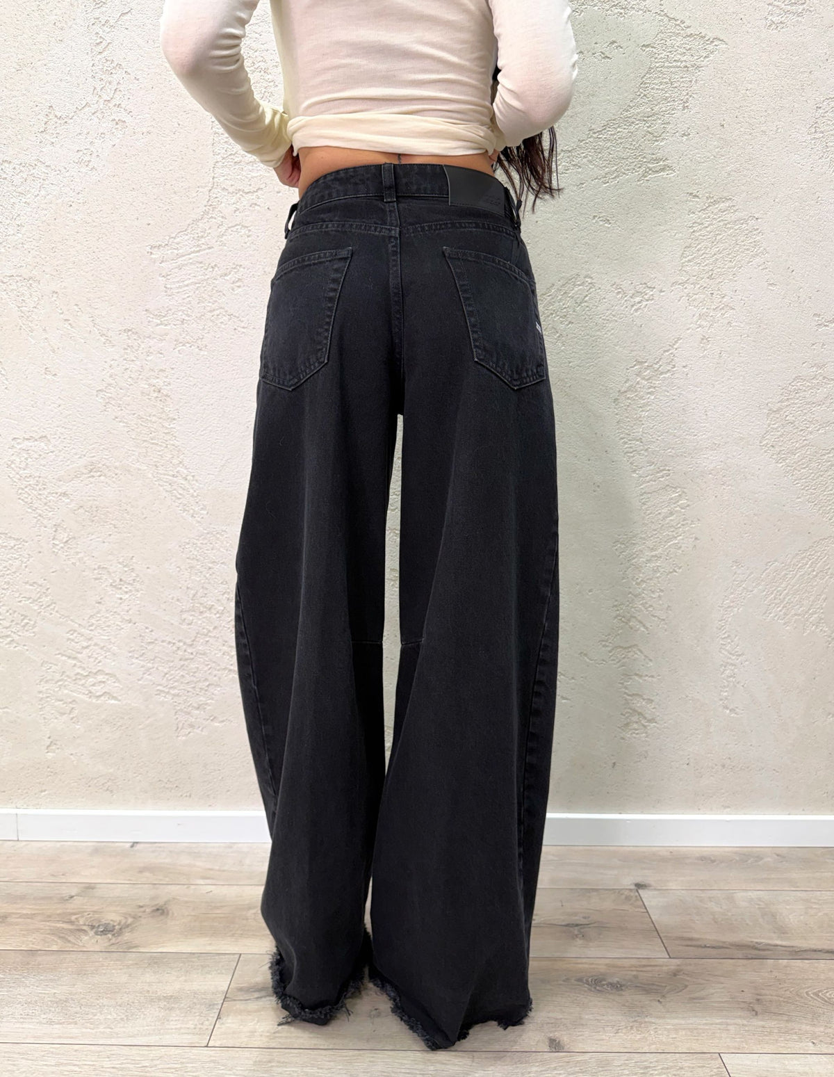 Jeans "Maite" in denim nero