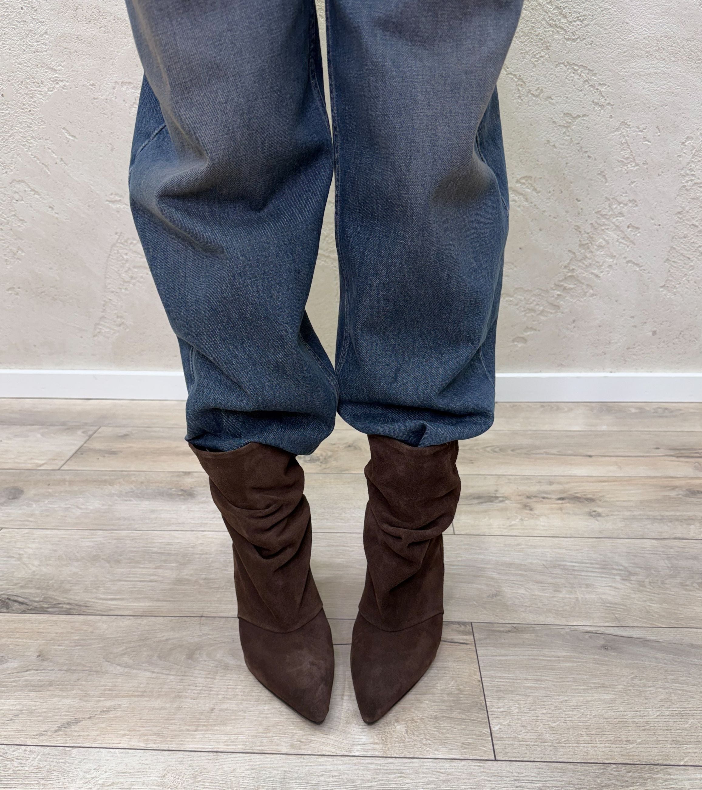 Stivaletto in camoscio