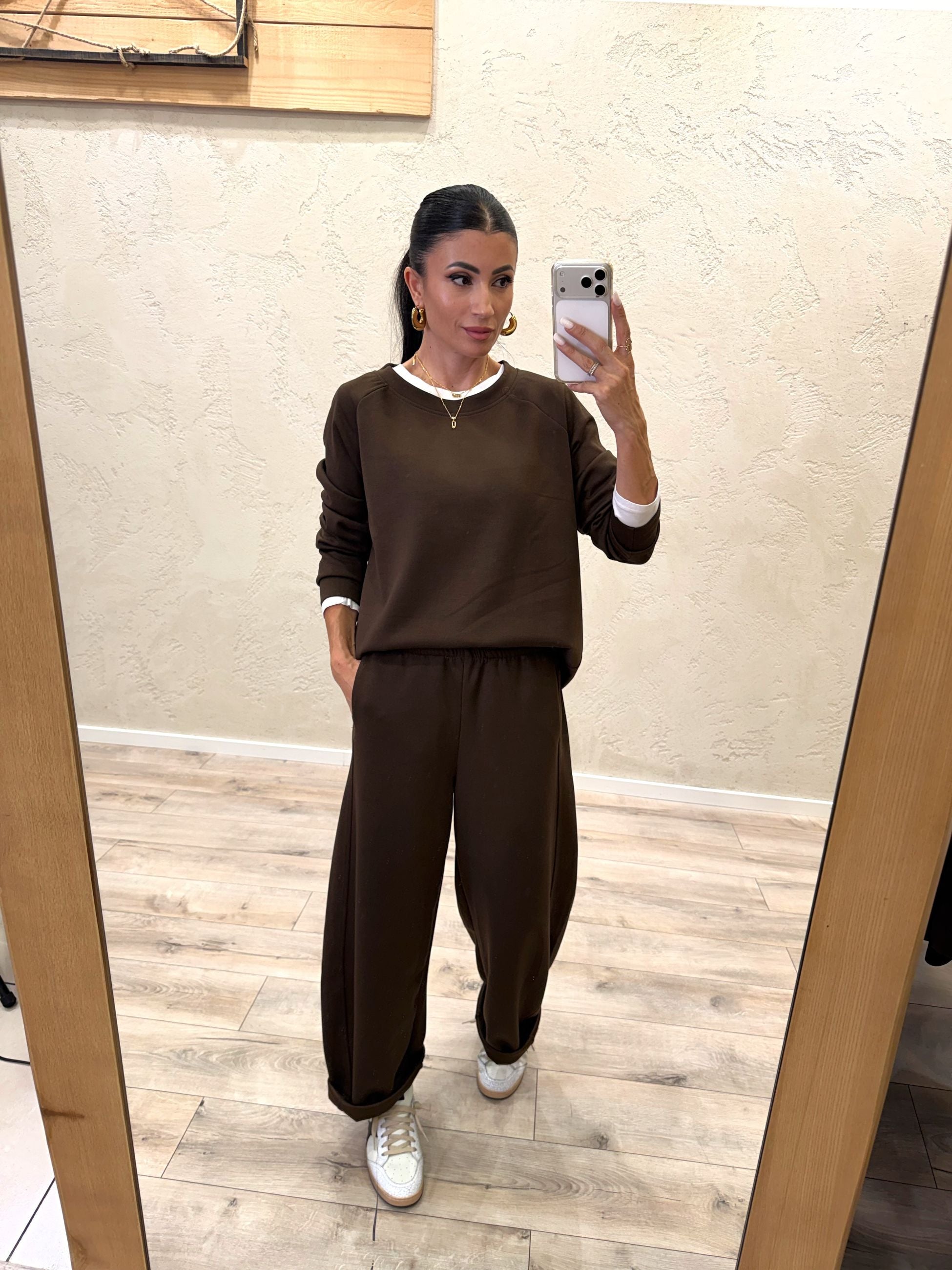 completo coordinato in felpa soft touch
