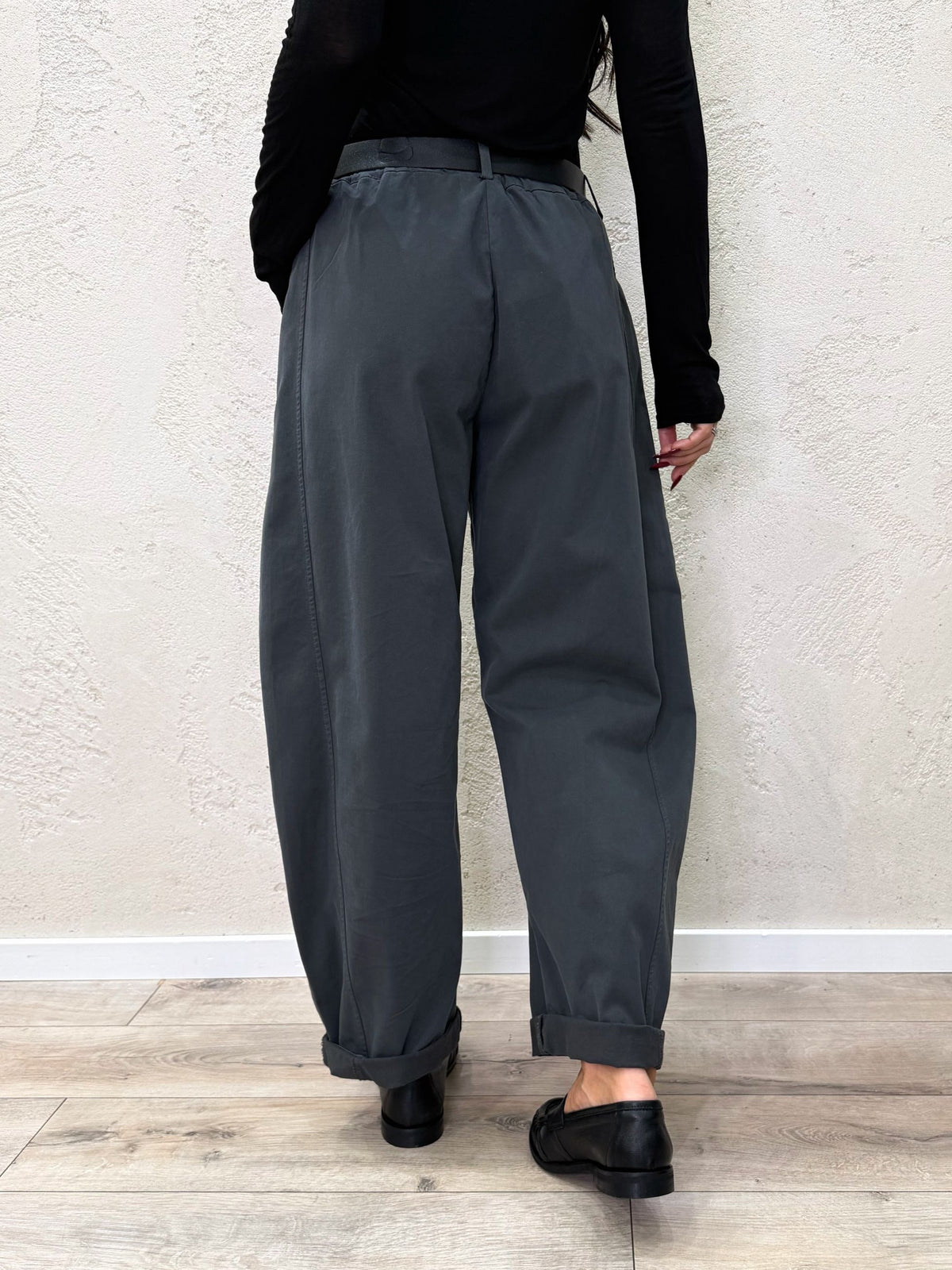 Pantalone stellina in cotone Barrel fit