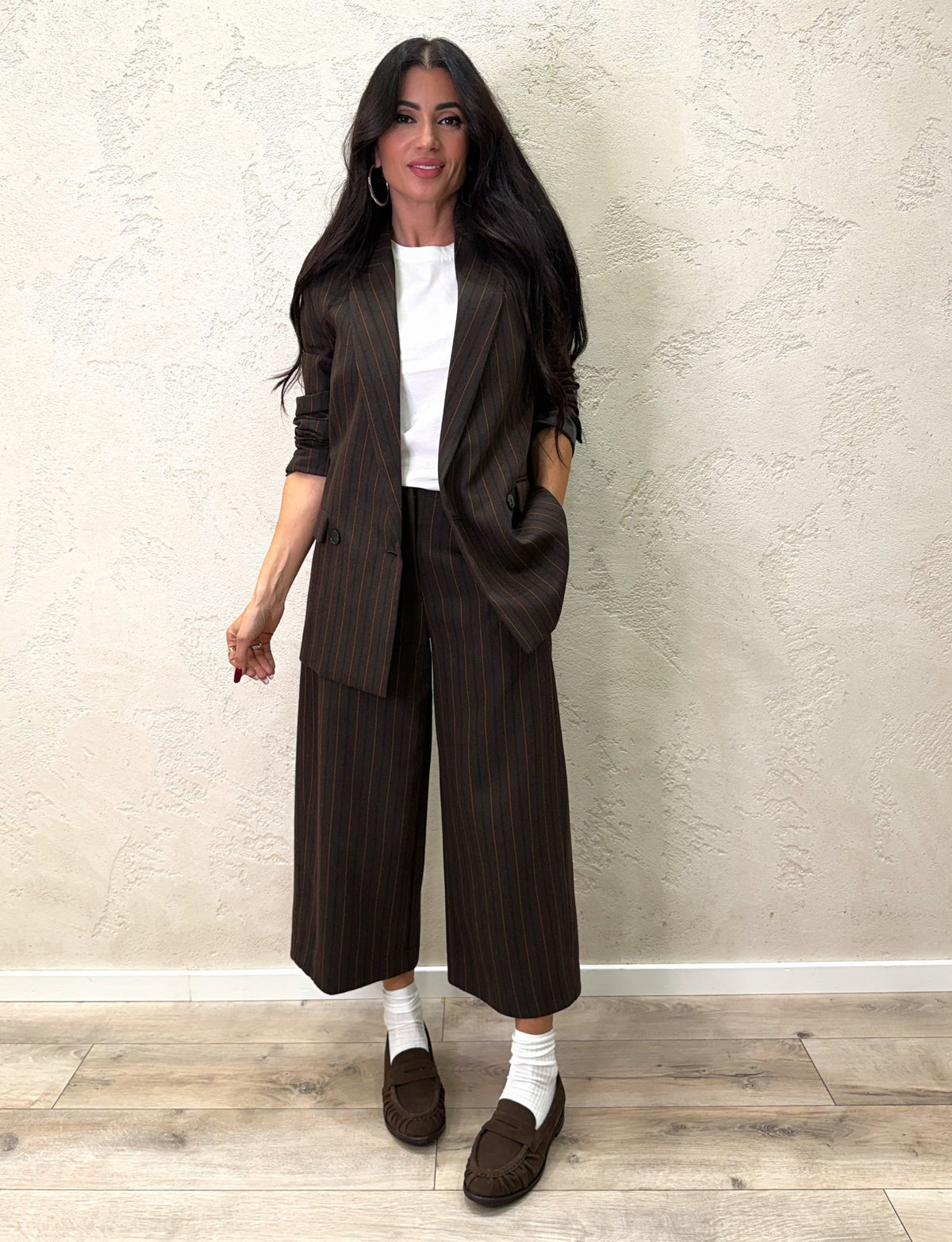 Blazer doppiopetto gessato