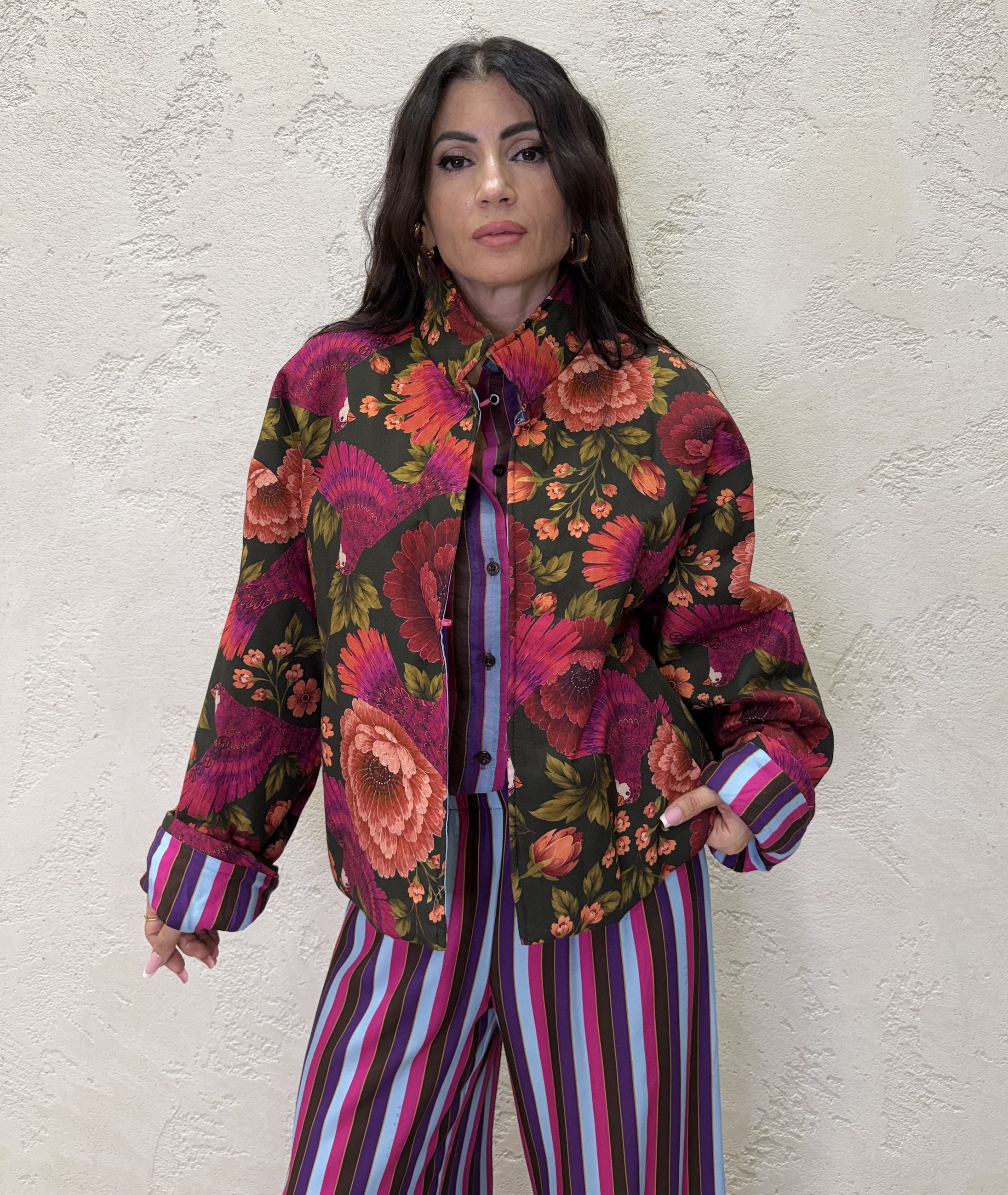 Bomber kimono "Nomad" colibrì
