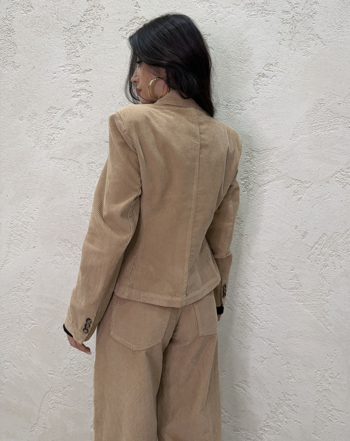 Blazer in velluto a coste