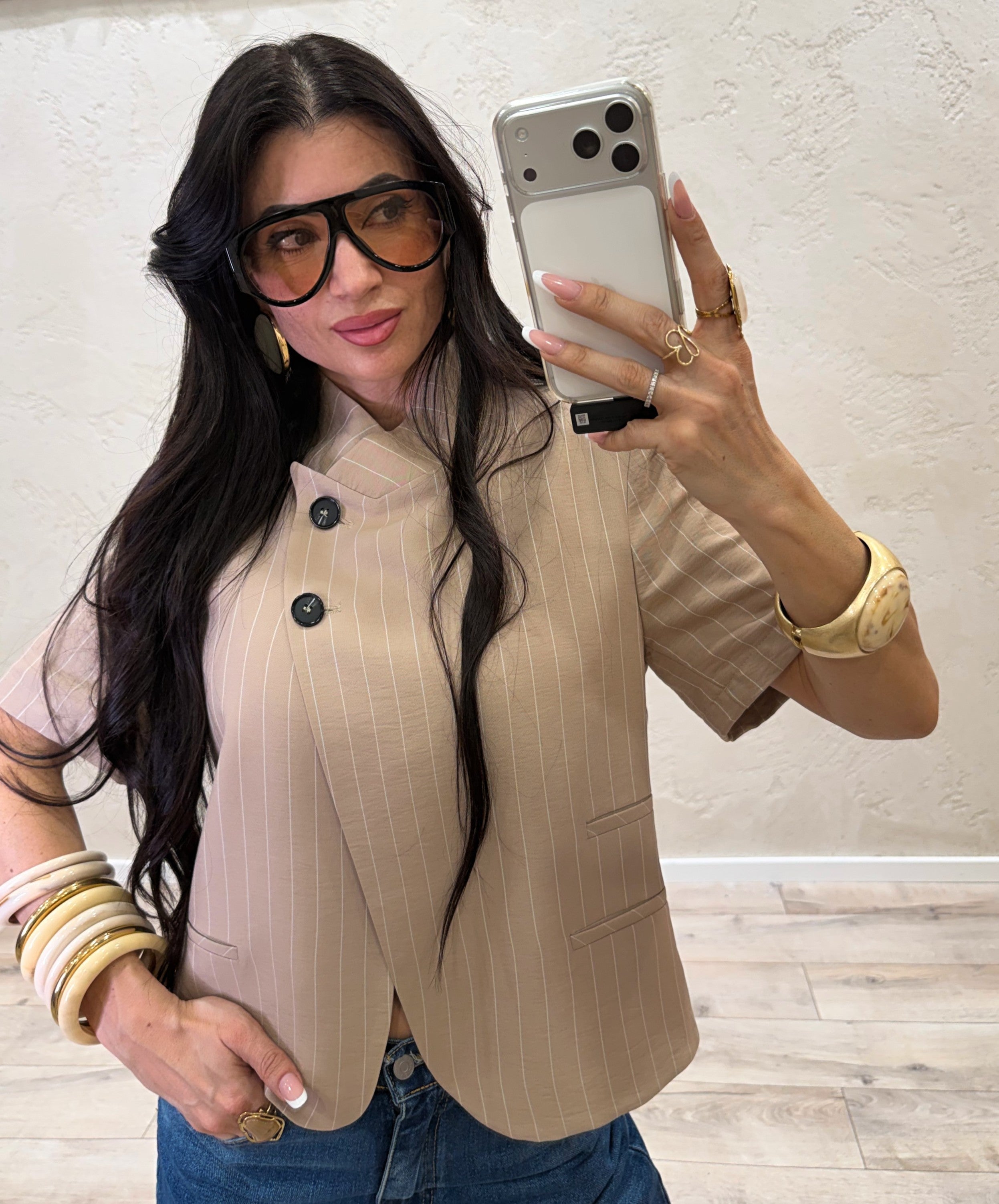 occhiale da sole modello "diva brown" DIVABROWN NERO ELEVI