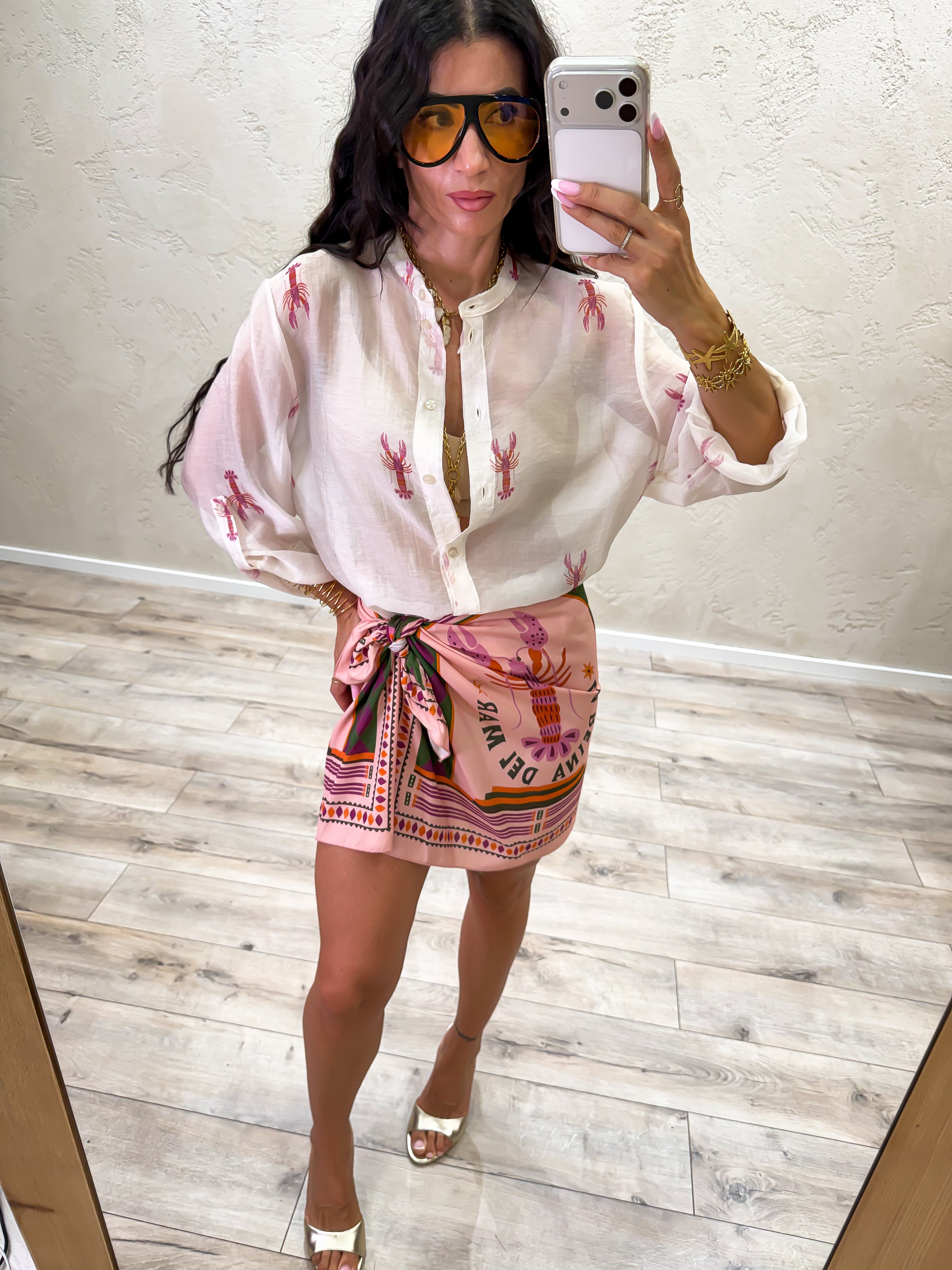 camicia "aragosta" in lyocell CVS-Q468 BURRO HAVEONE