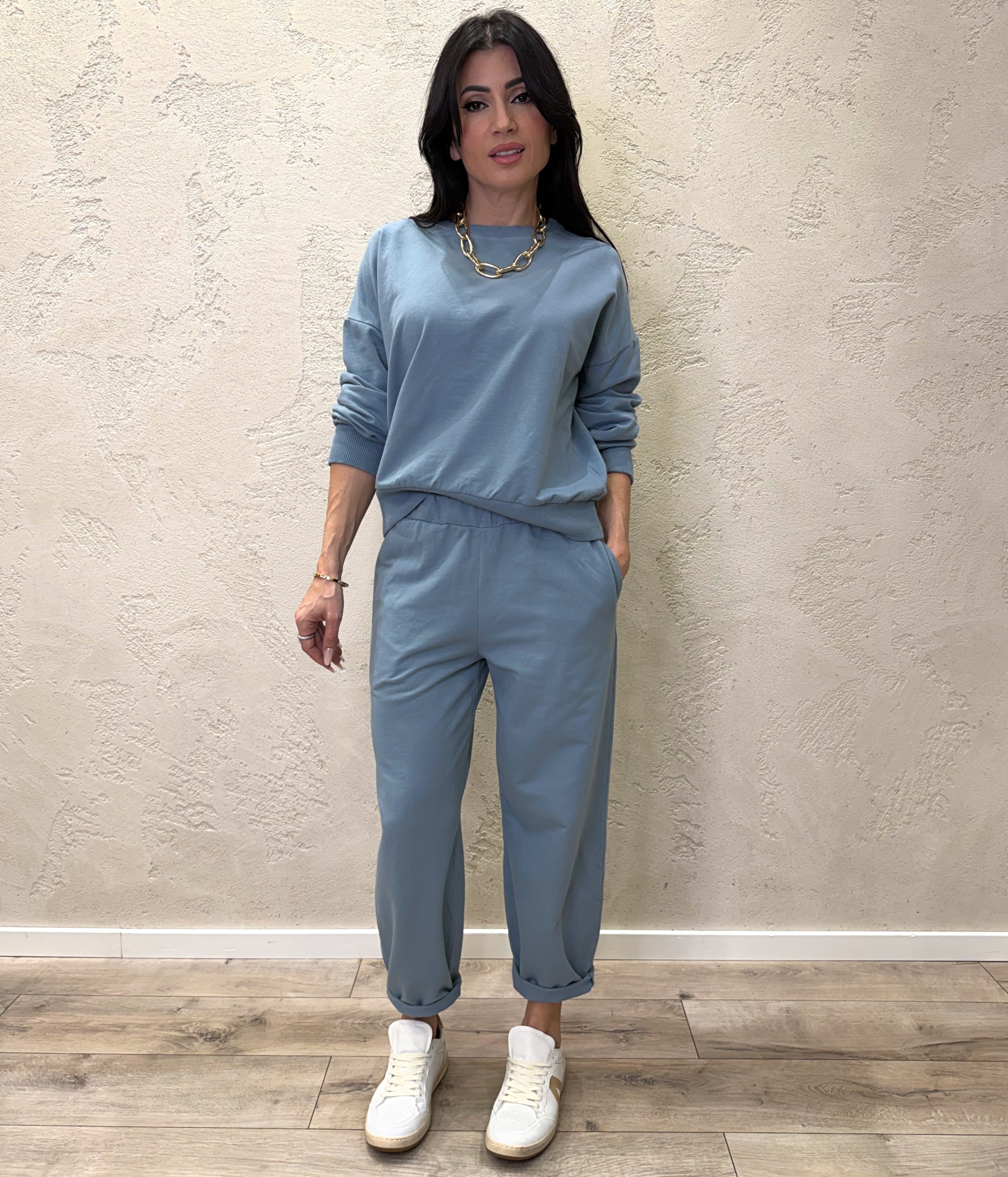 tuta di felpa garzata 26851 JEANS SUSY MIX