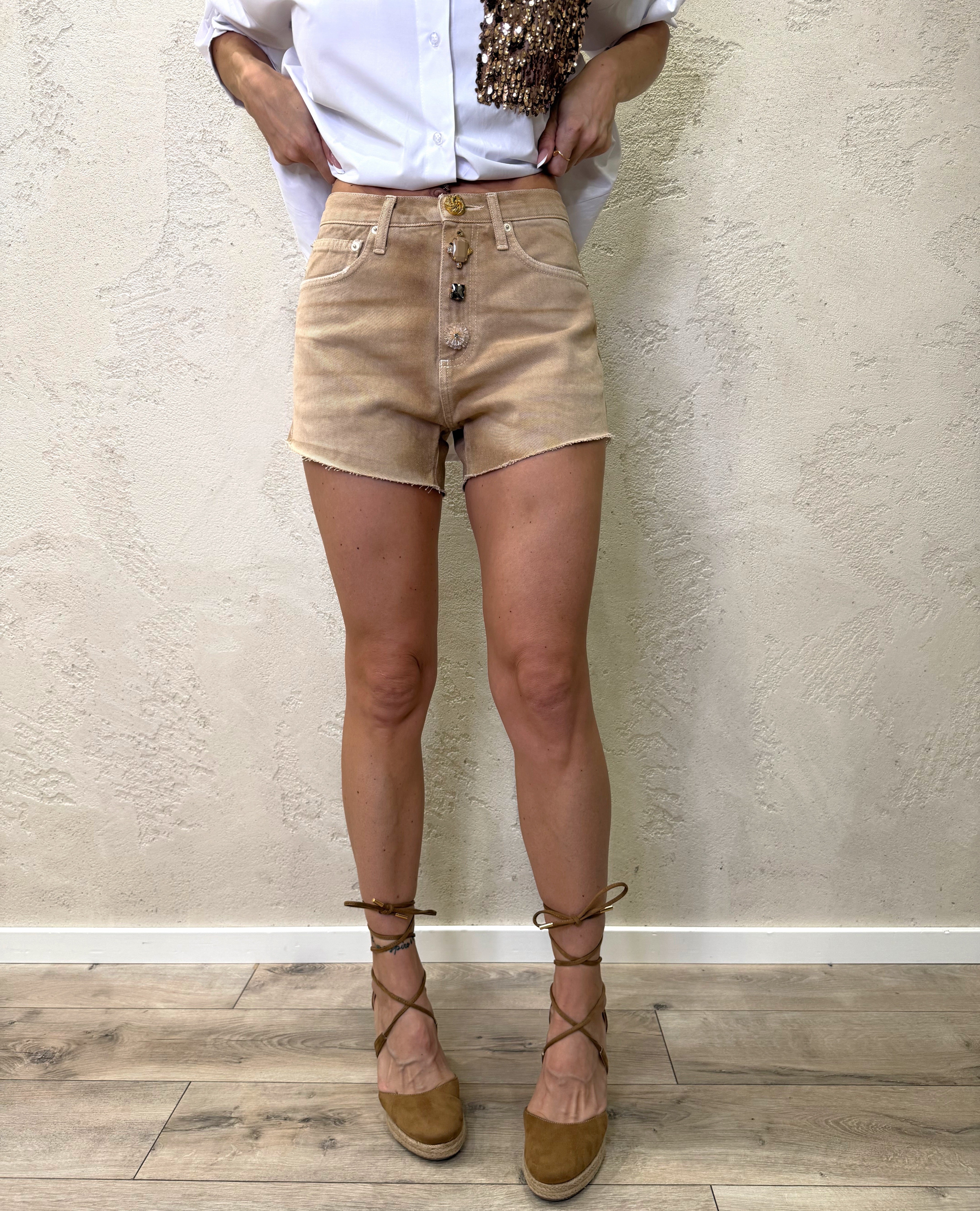 short in denim modello zac DAB5113 SABBIA VICOLO