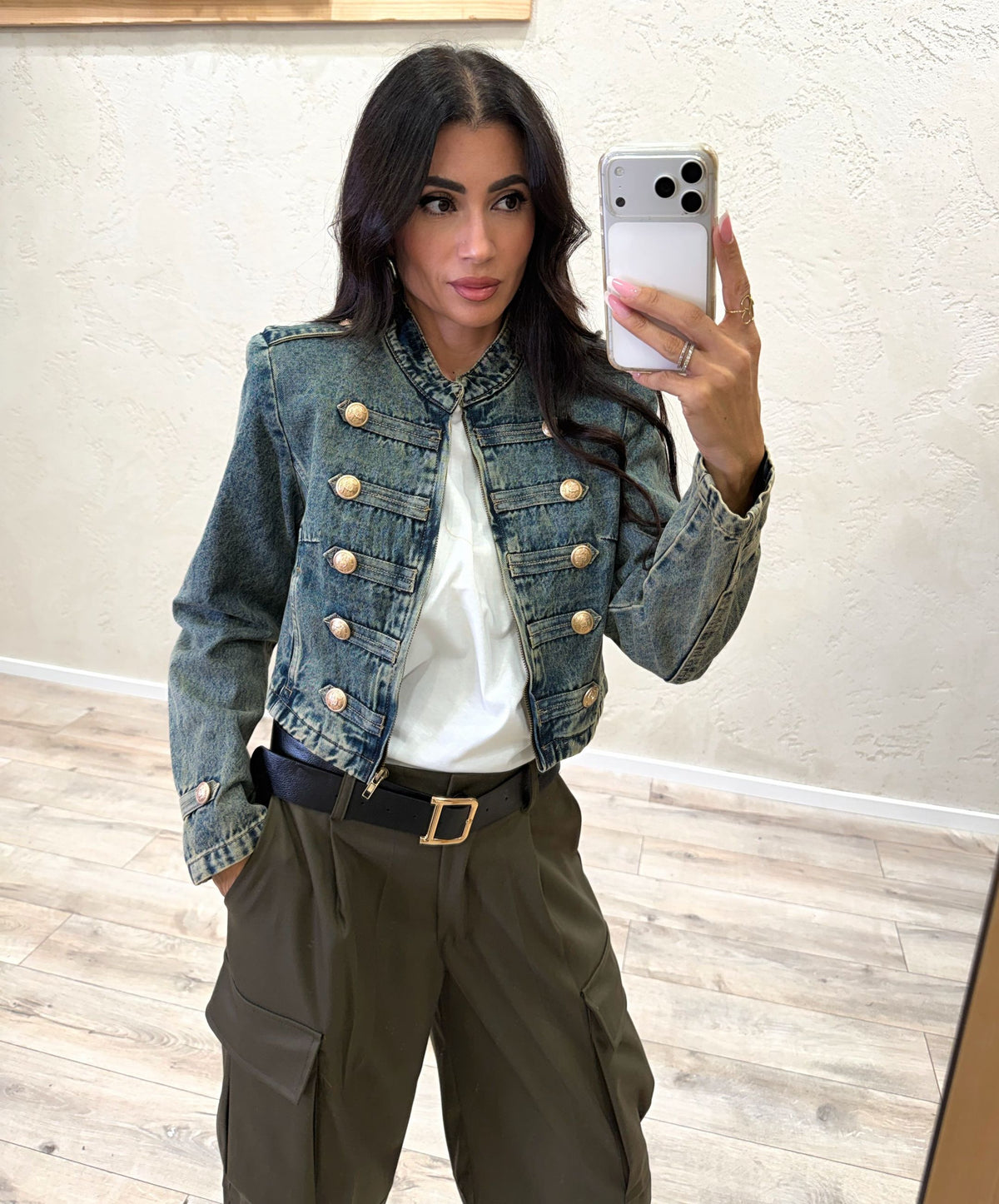 Giubbino jeans Napoleone