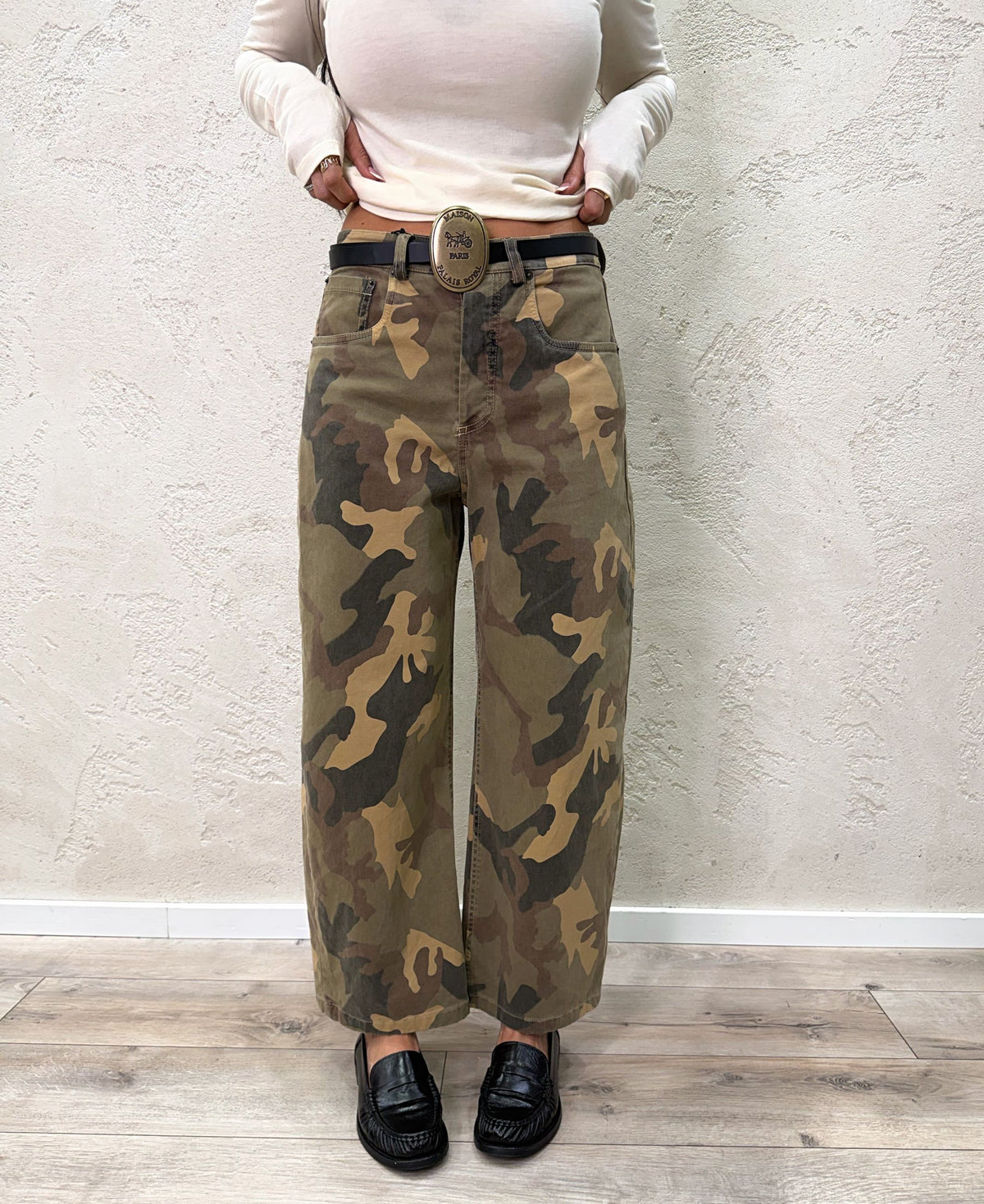 Pantalone "Moonstone" barrel fit camouflage