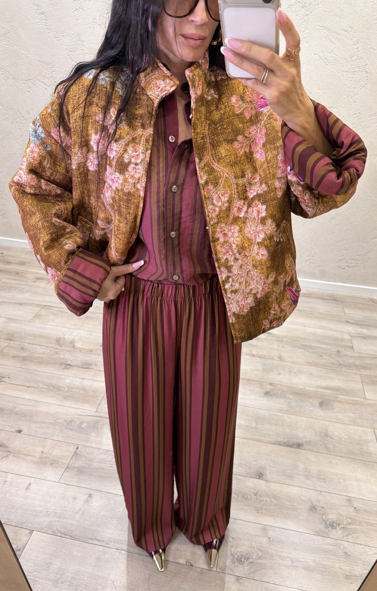 Bomber kimono "Nomad" pappagallo