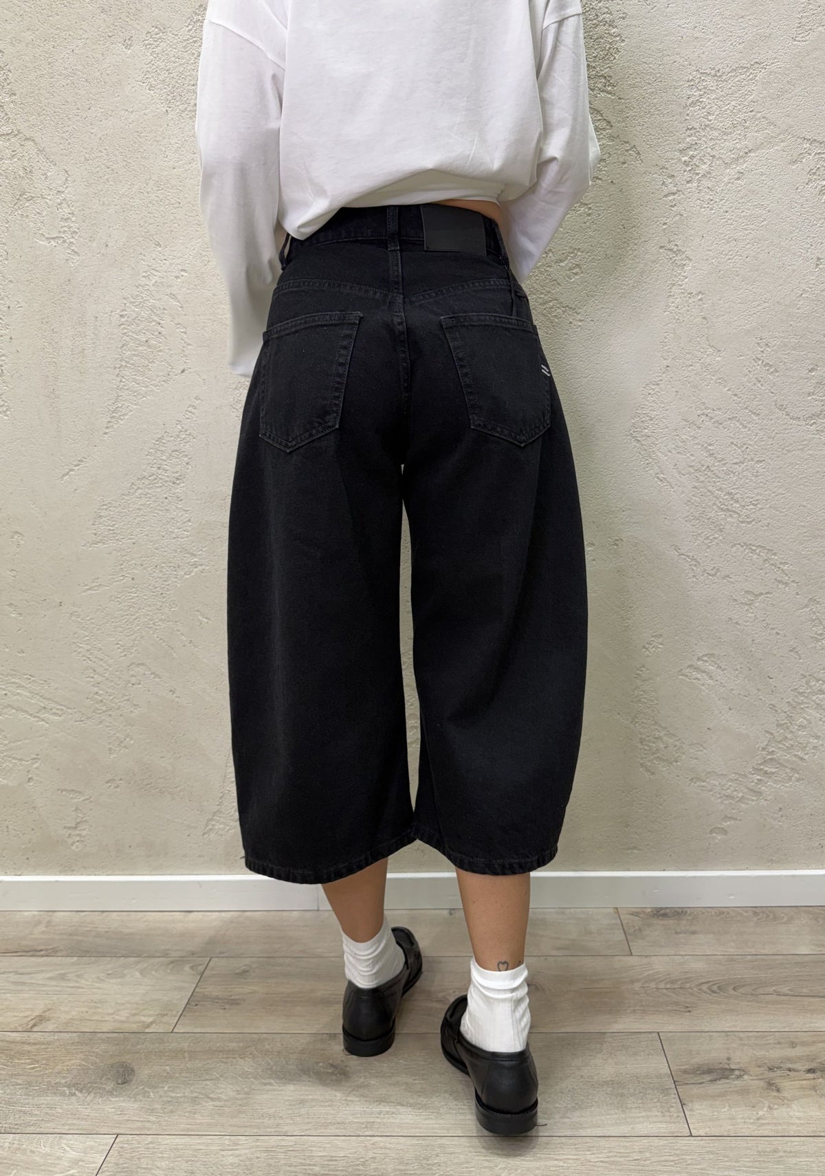 Jeans cropped "Elettra" barrel fit