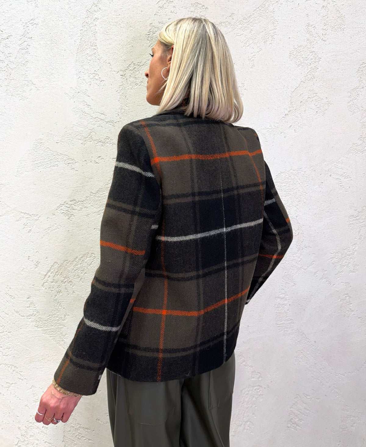 Blazer check monopetto