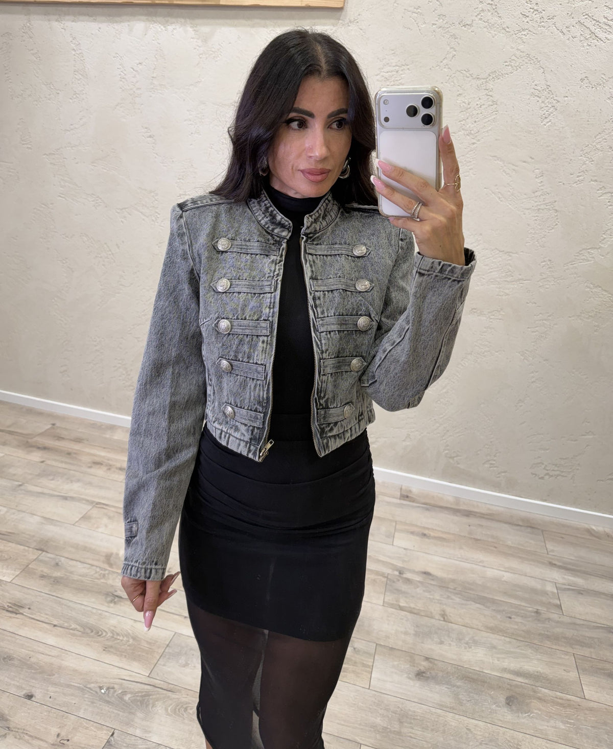 Giubbino jeans Napoleone