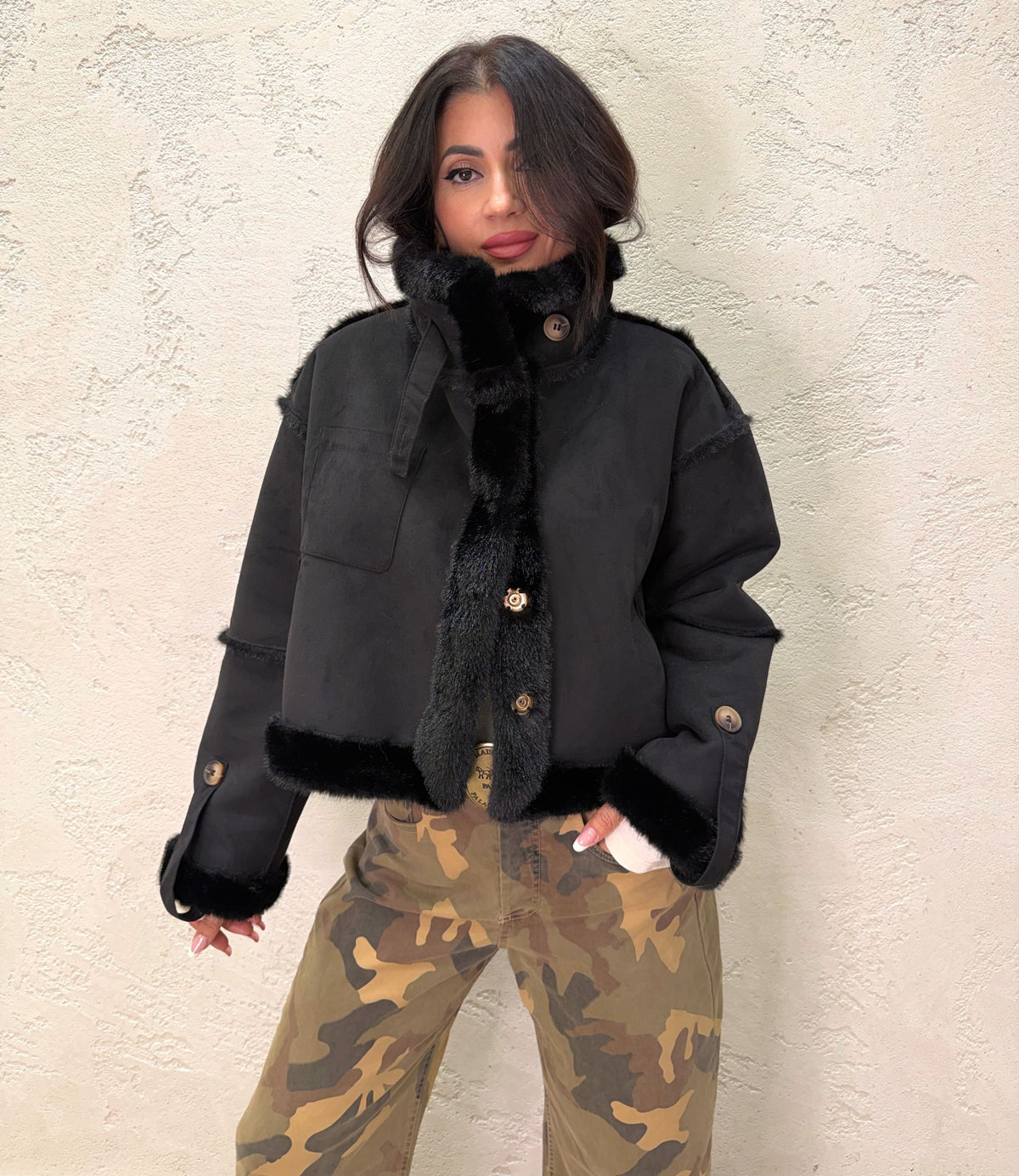 Montone "Aviator" double face