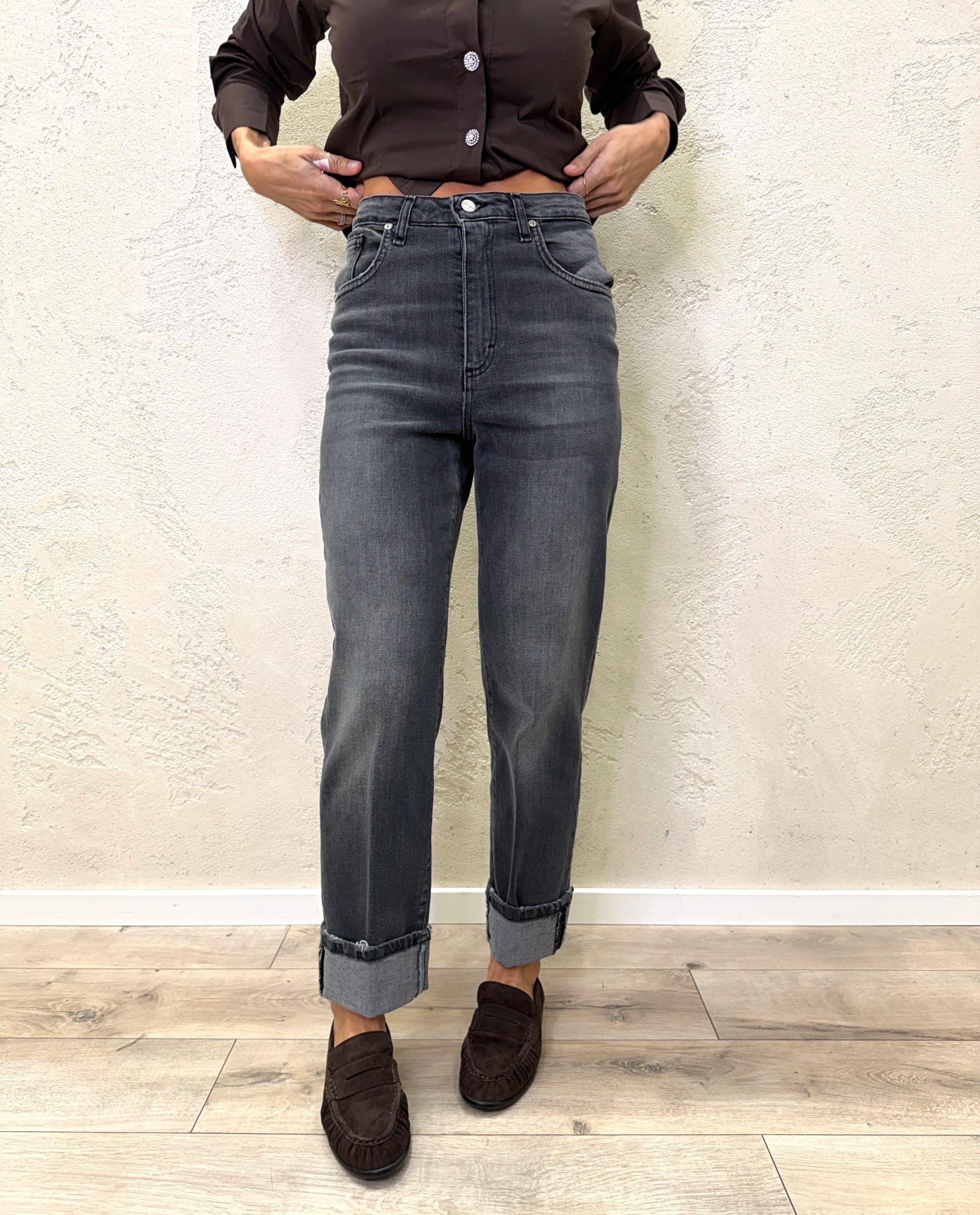 Jeans c/risvolto