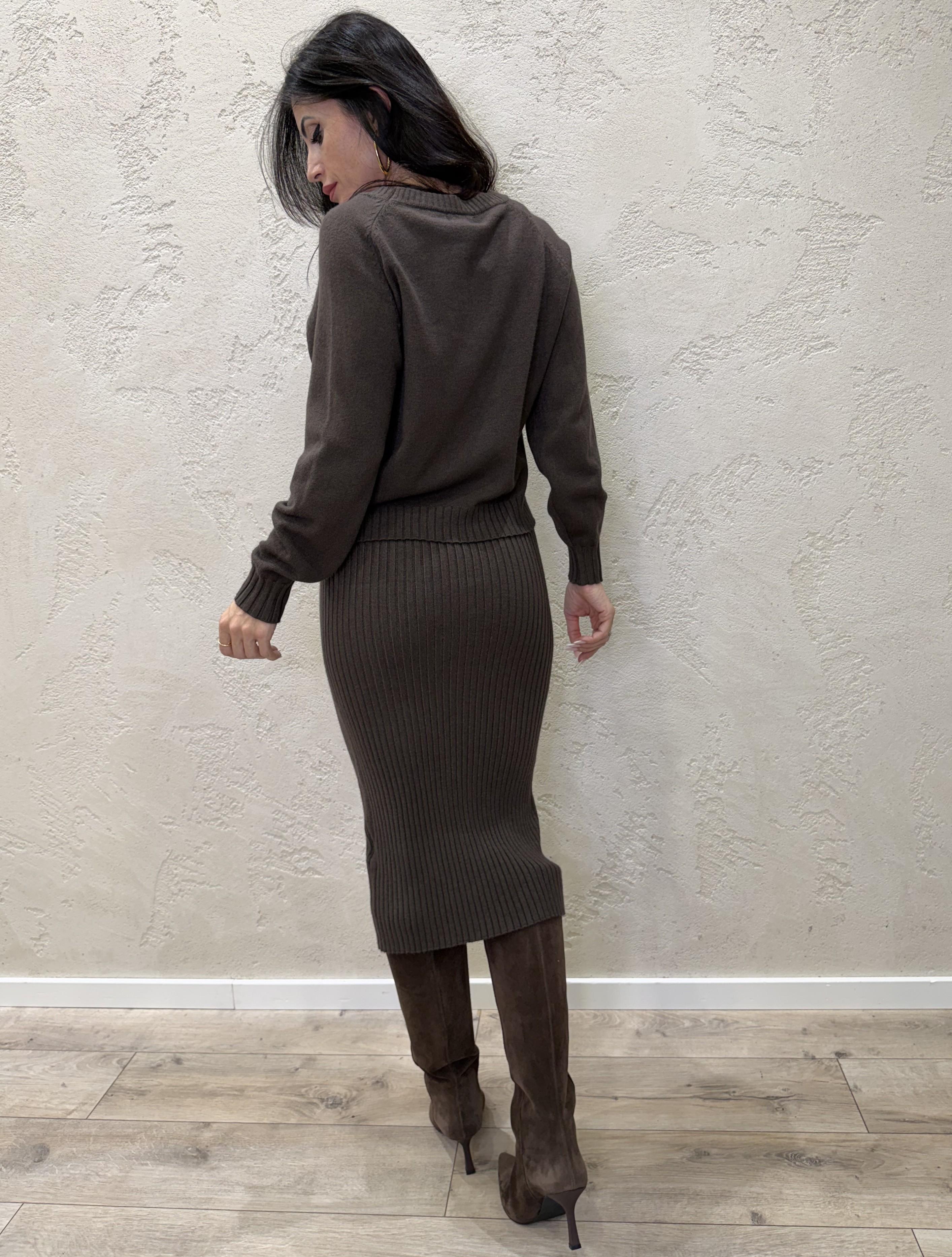 set coordinato abito e pull 1035910360 MORO SUSY MIX