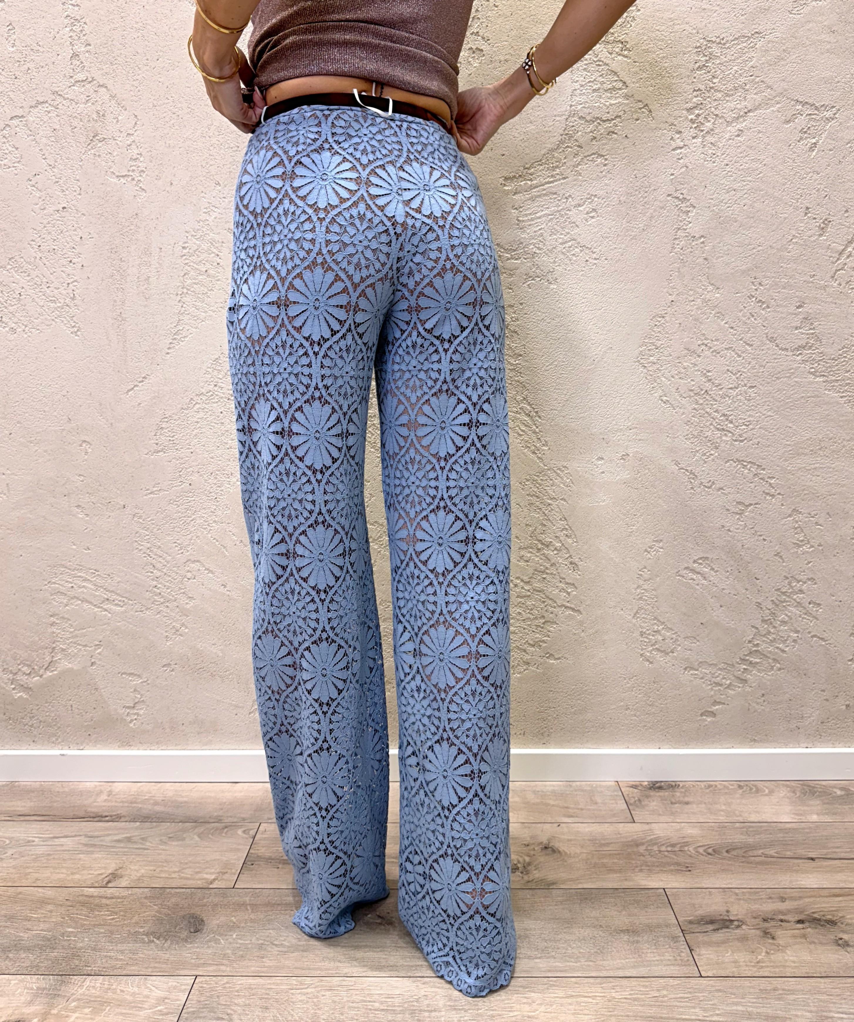 pantalone macramè con cintura P9990077T ICEBERG IMPERIAL