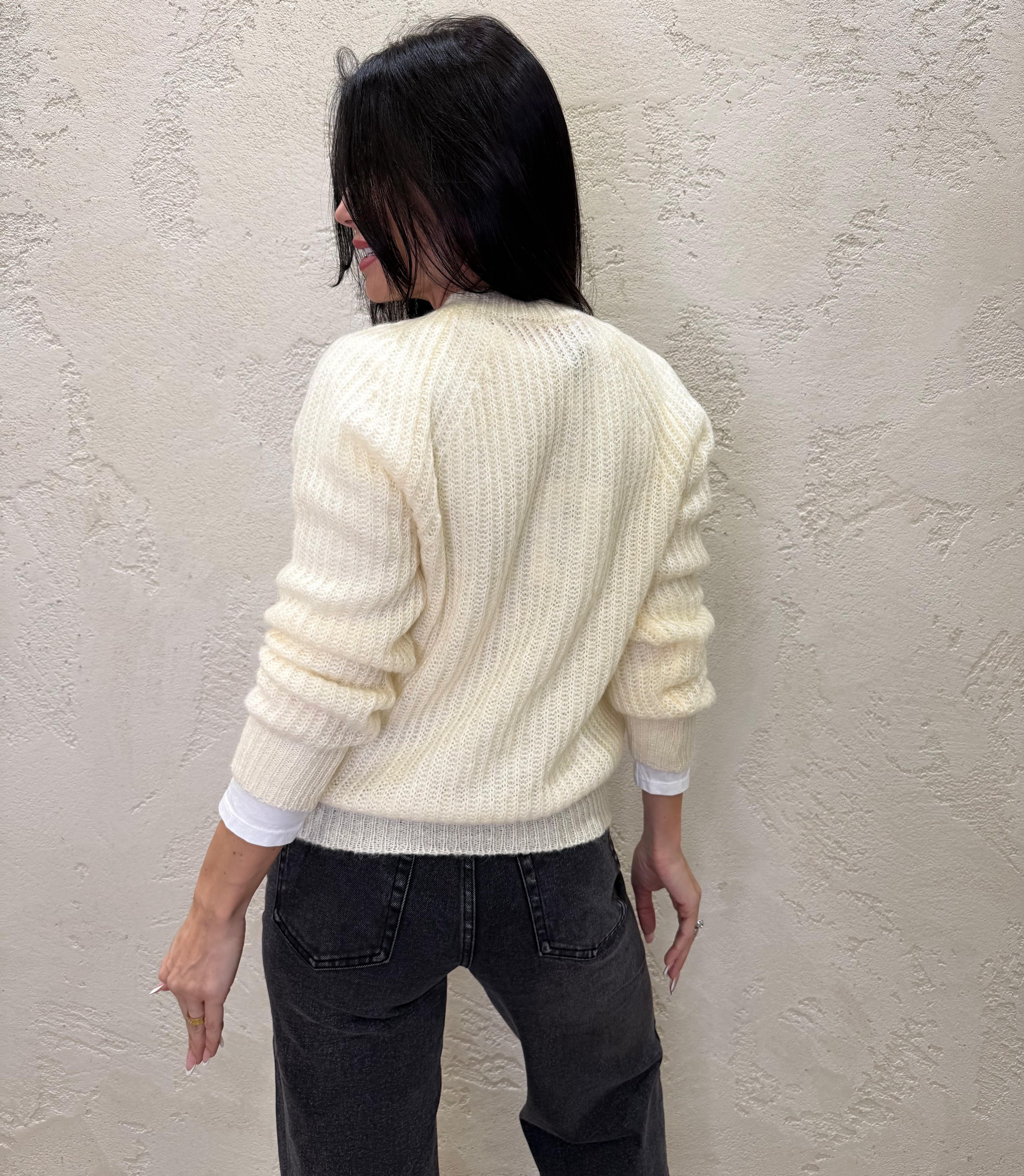 pull misto mohair punto ajour 55086F BURRO VICOLO