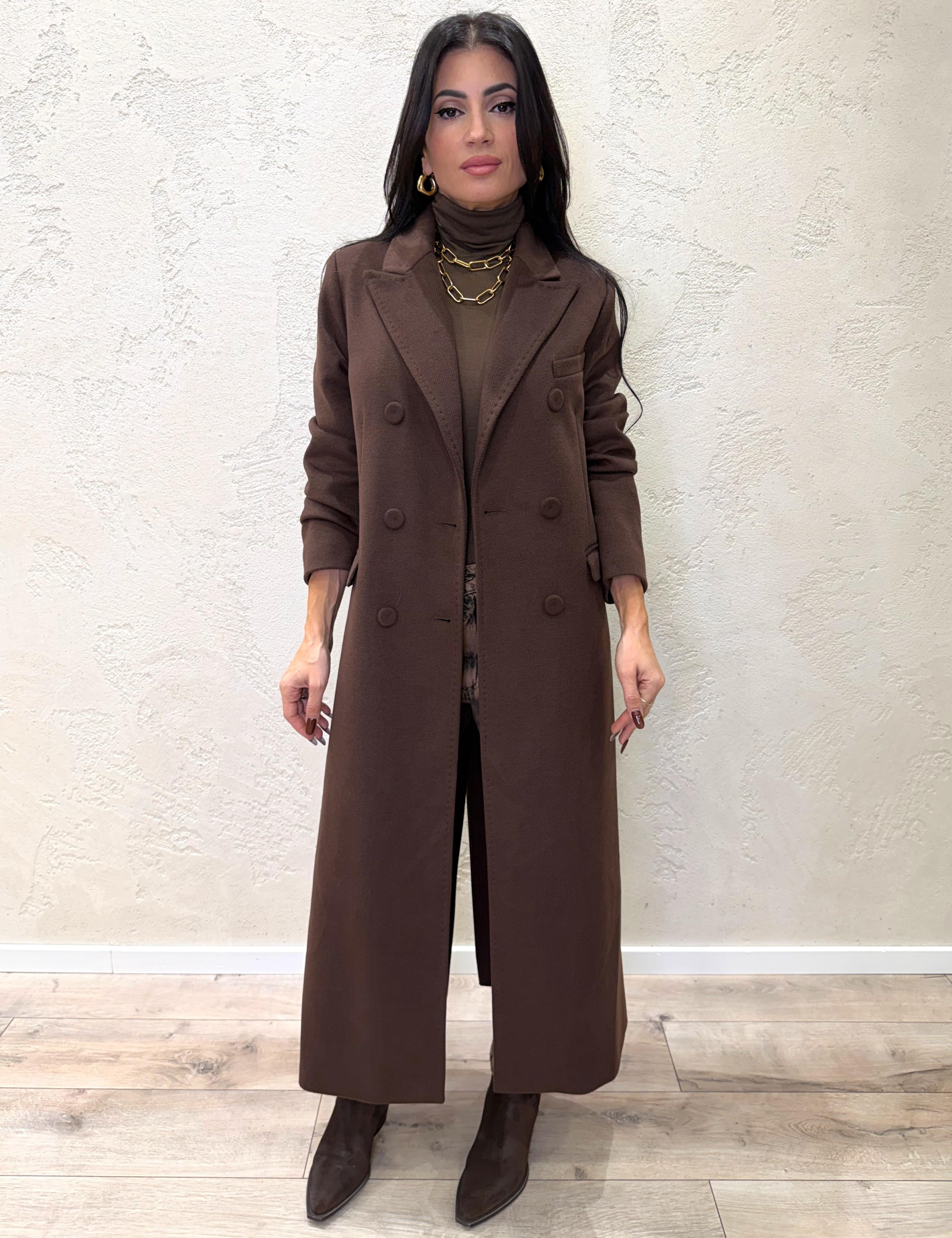 cappotto lungo doppio petto CAPPOTTODP MORO ELEVI