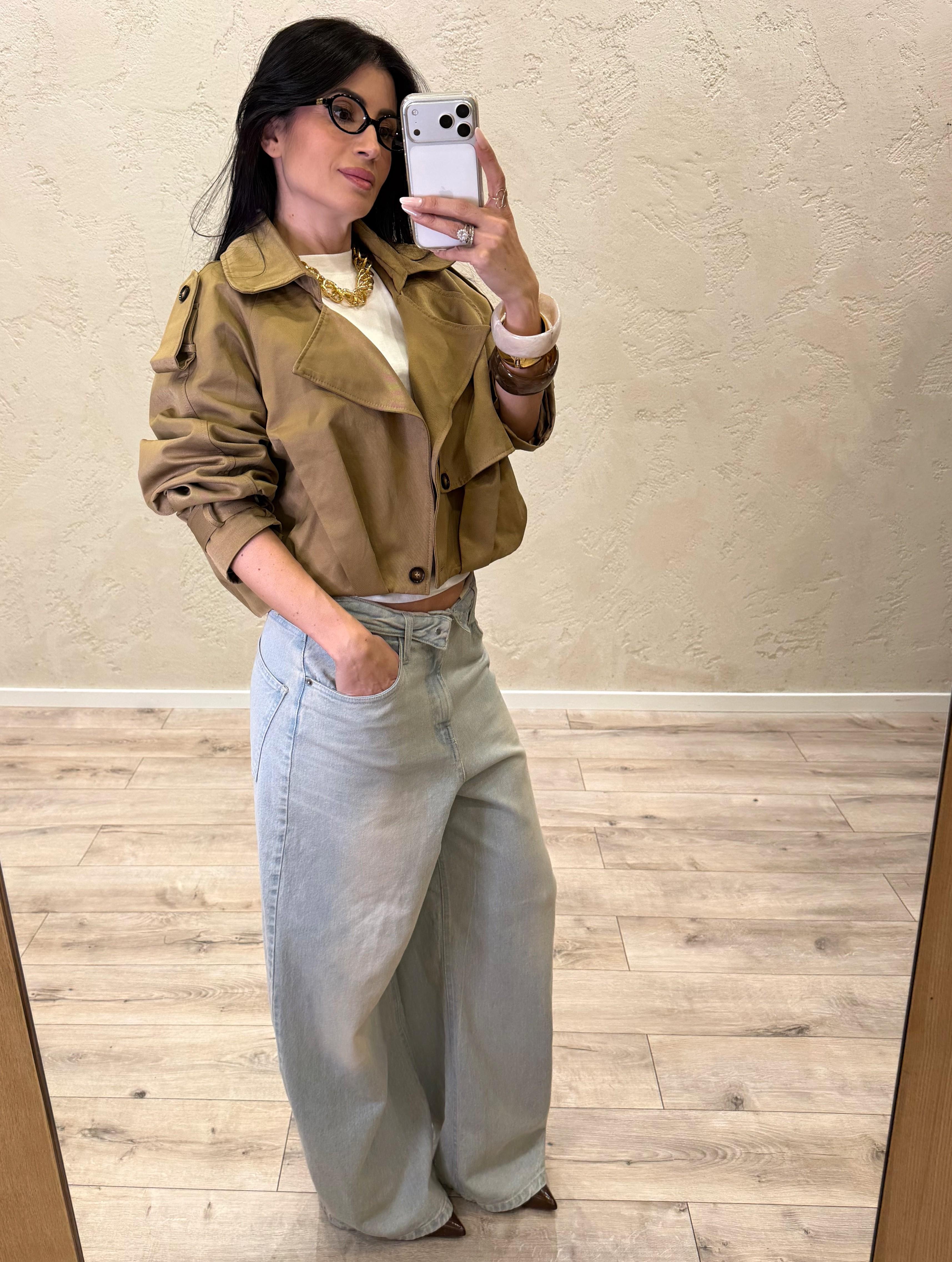 trench a bomber crop 38550 CAMEL TENSIONE IN