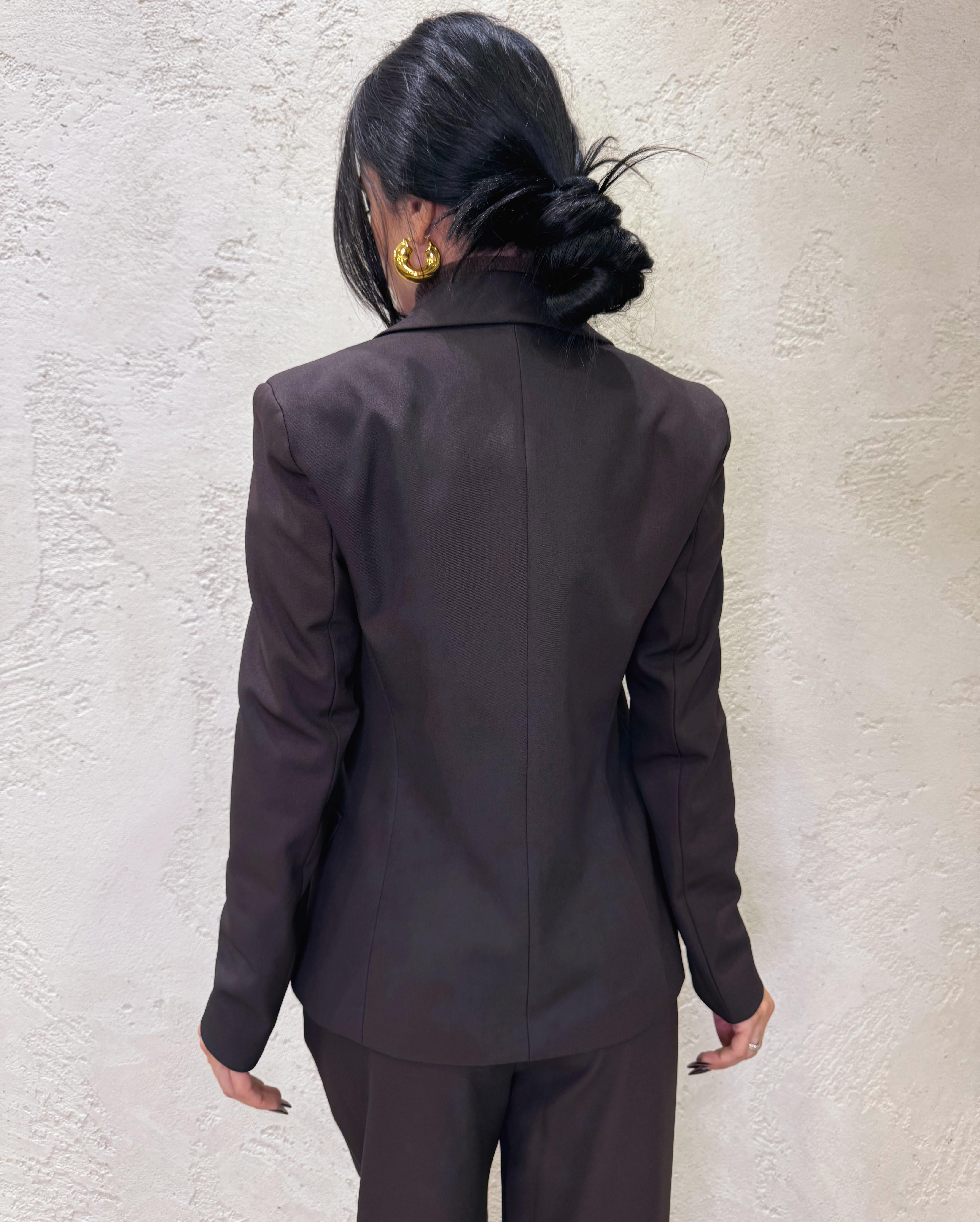 blazer basico con doppio bottone TF1519 MORO VICOLO