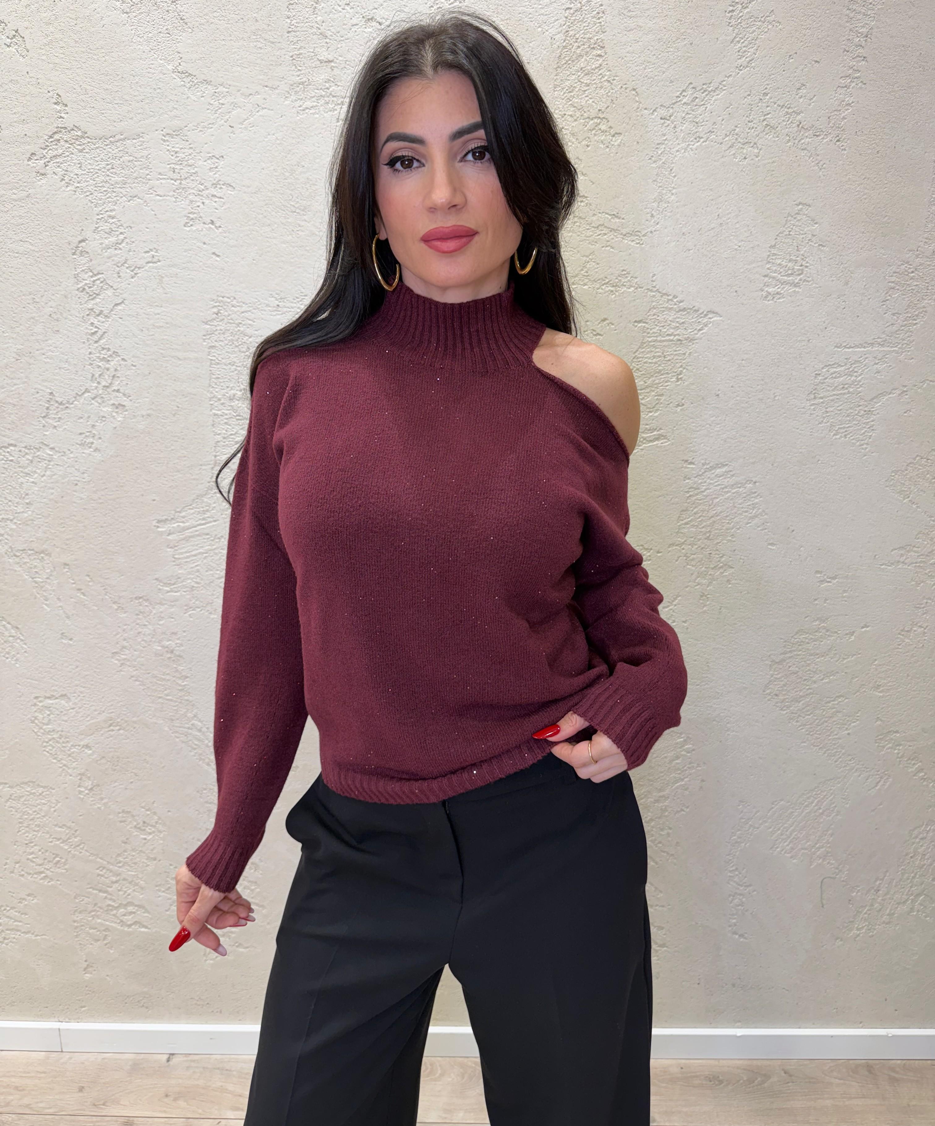 pull cut out micro pailettes 78247 BORDEAUX SUSY MIX