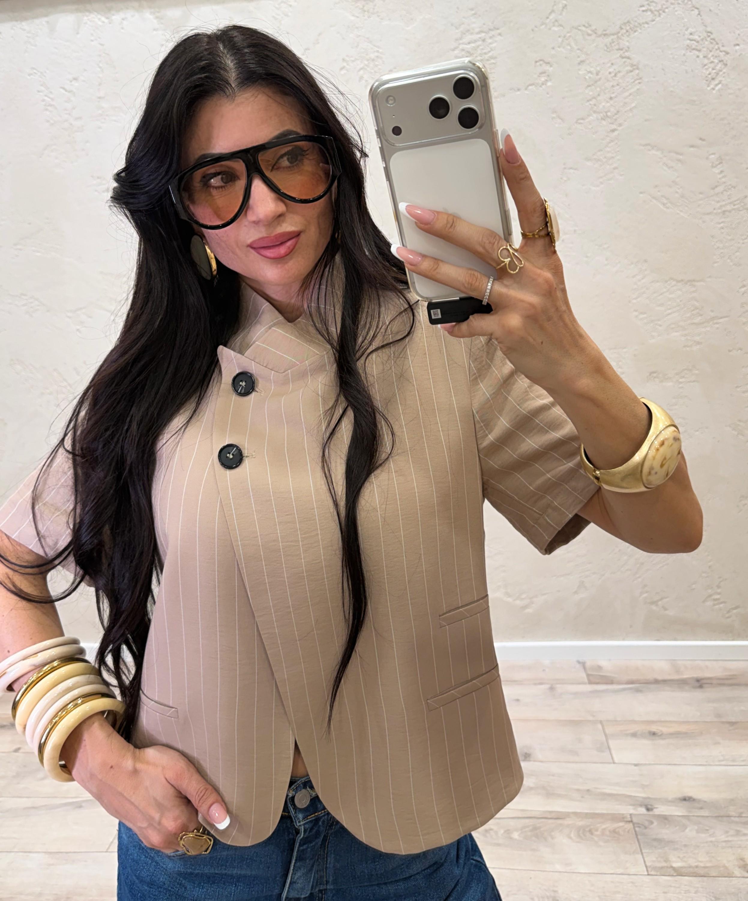 occhiale da sole modello "diva brown" DIVABROWN NERO ELEVI