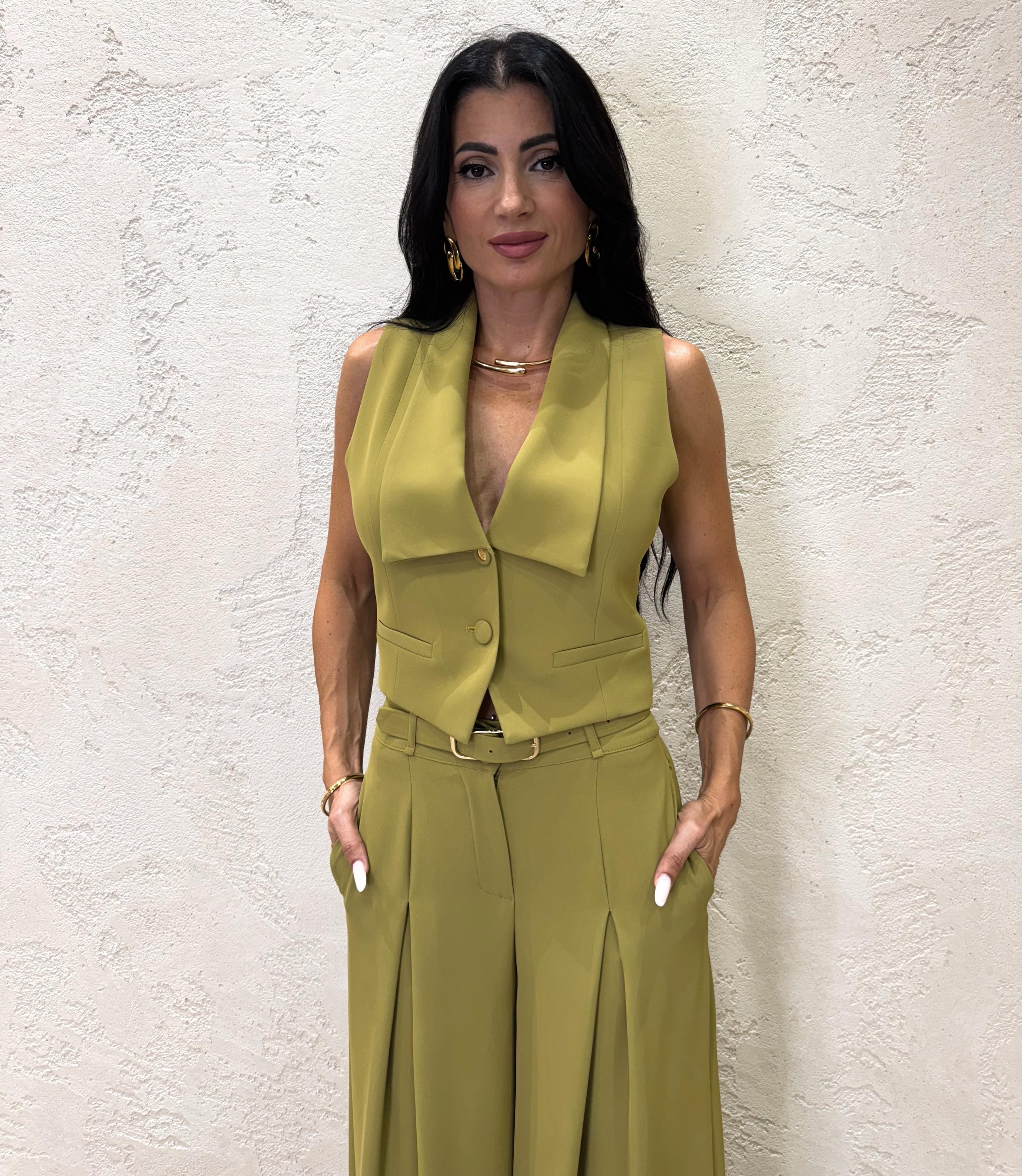 gilet a due bottoni LC97KHX OLIO IMPERIAL