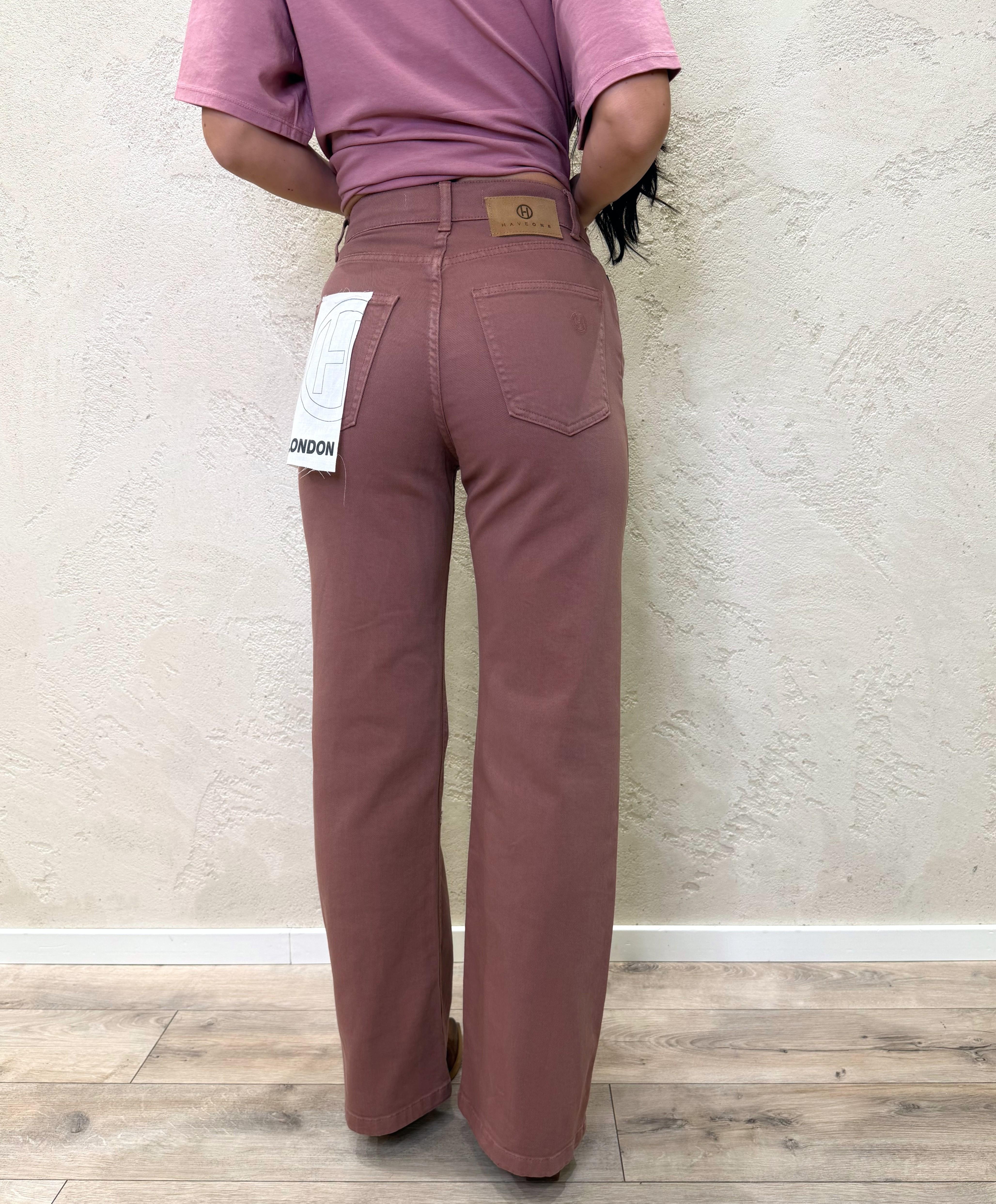 jeans elasticizzato modello london a gamba dritta PGZ-Q114 CIPOLLA HAVEONE