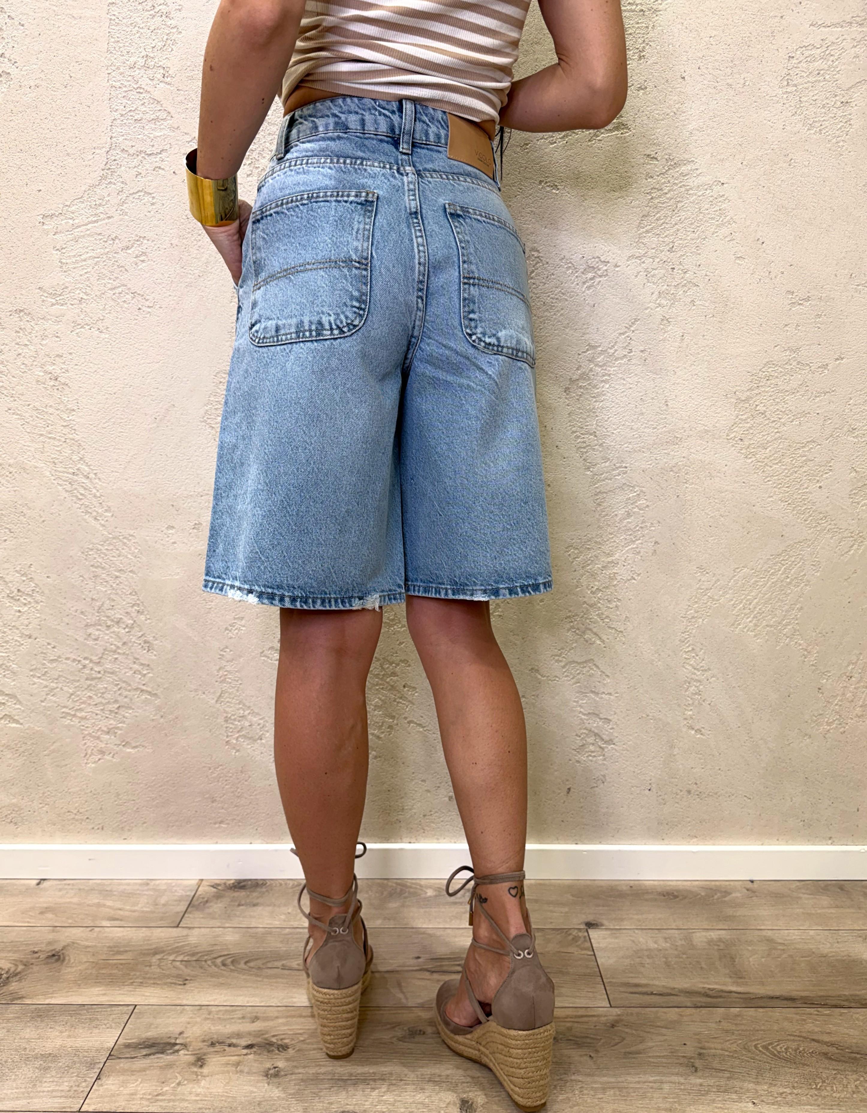 bermuda in denim DAB5321 DENIM VICOLO