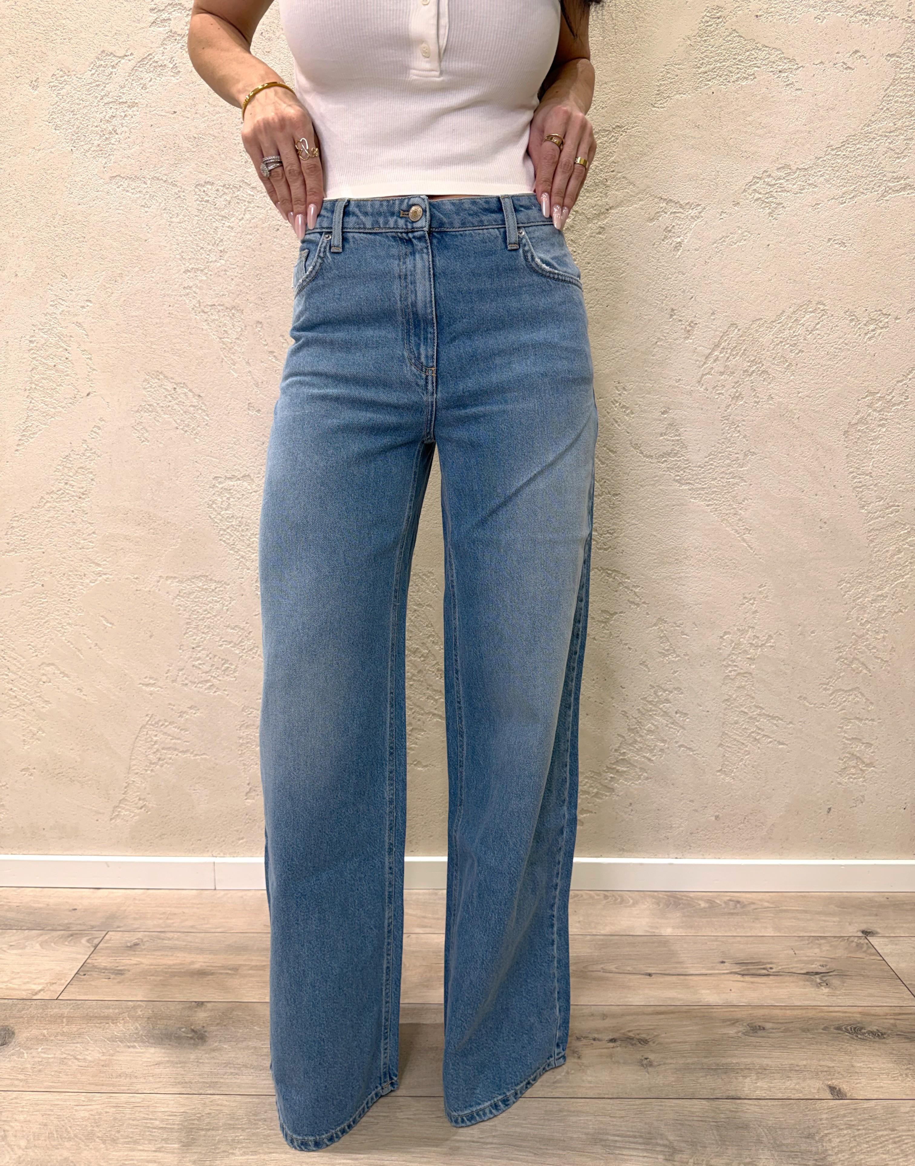 jeans modello lexie a gamba larga DAB5195 DENIM VICOLO