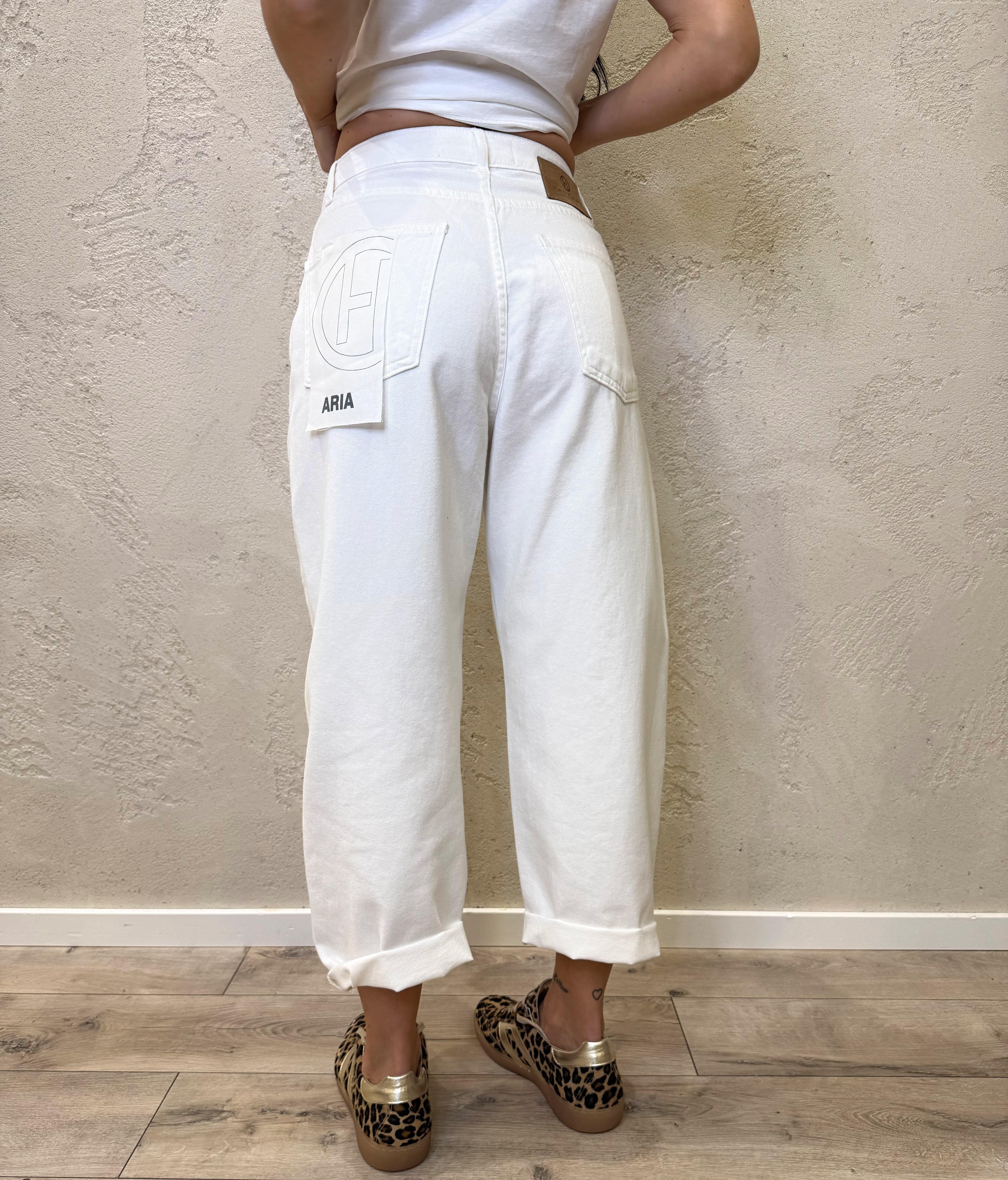 jeans modello aria in tela ferma baloon PGZ-Q345 BIANCO HAVEONE