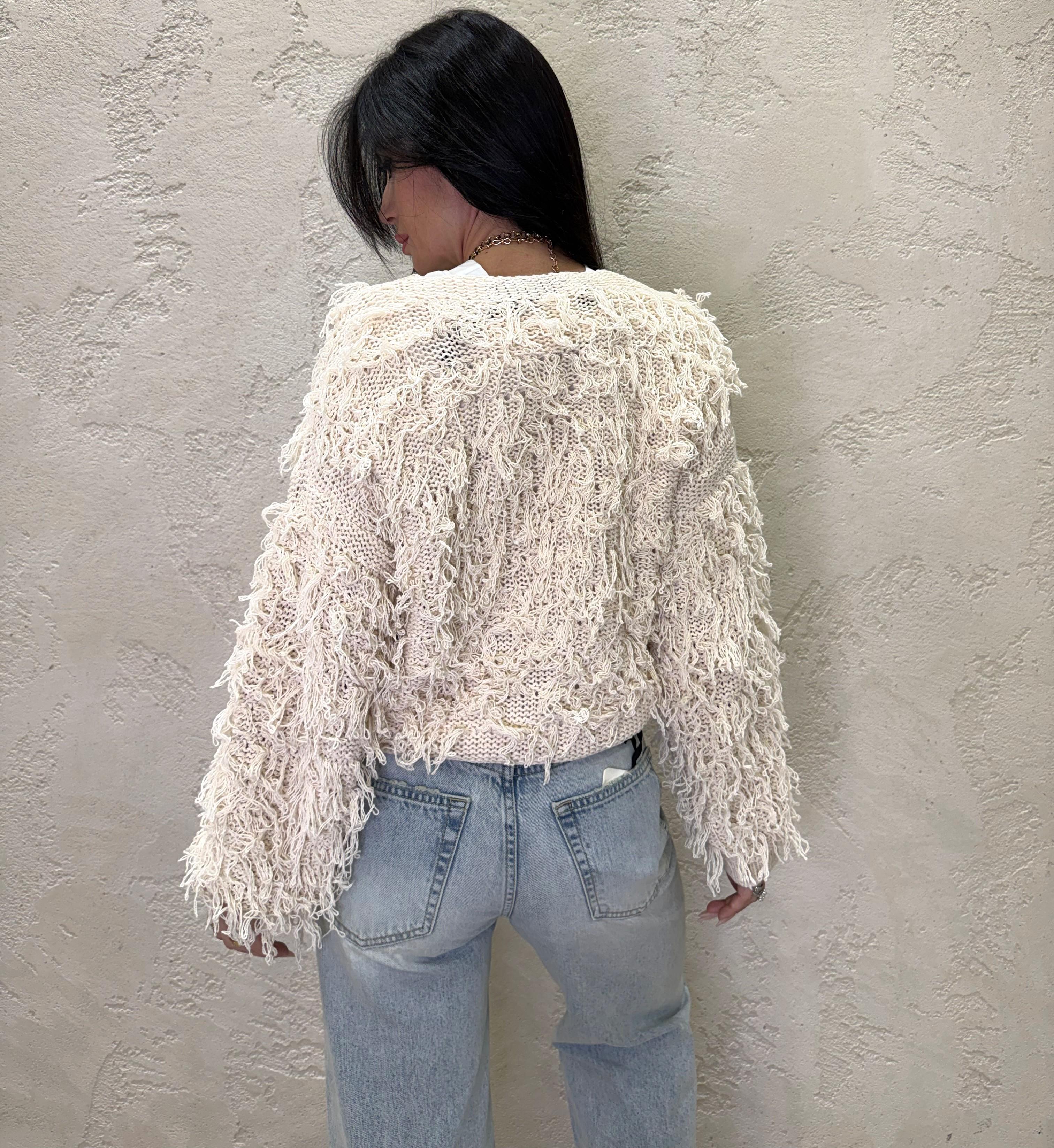 cardigan in maglia sfrangiato JIT-Q005 CALCE HAVEONE