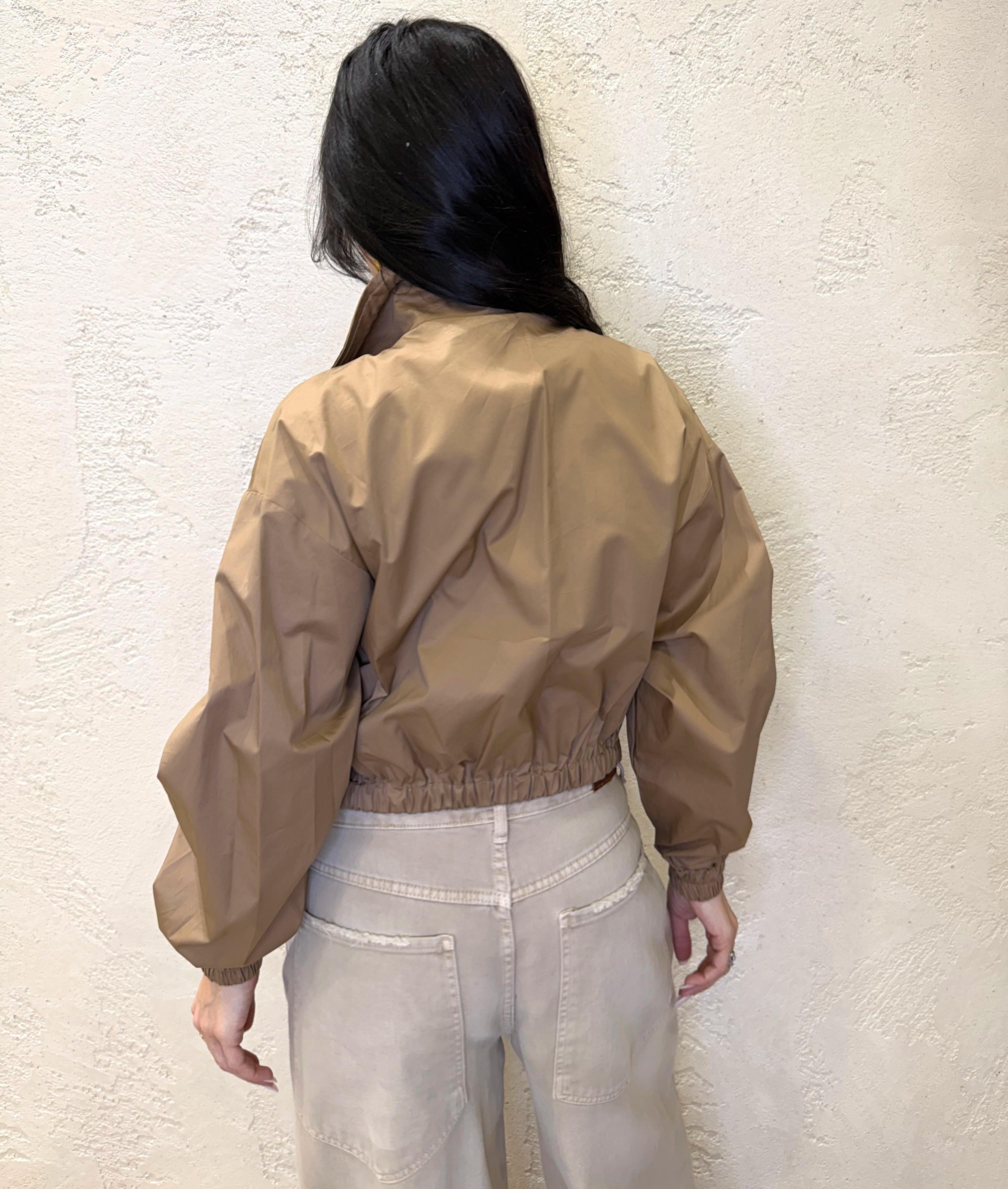 bomber in 100% cotone con tasche applicate TAB1338 BISCOTTO VICOLO