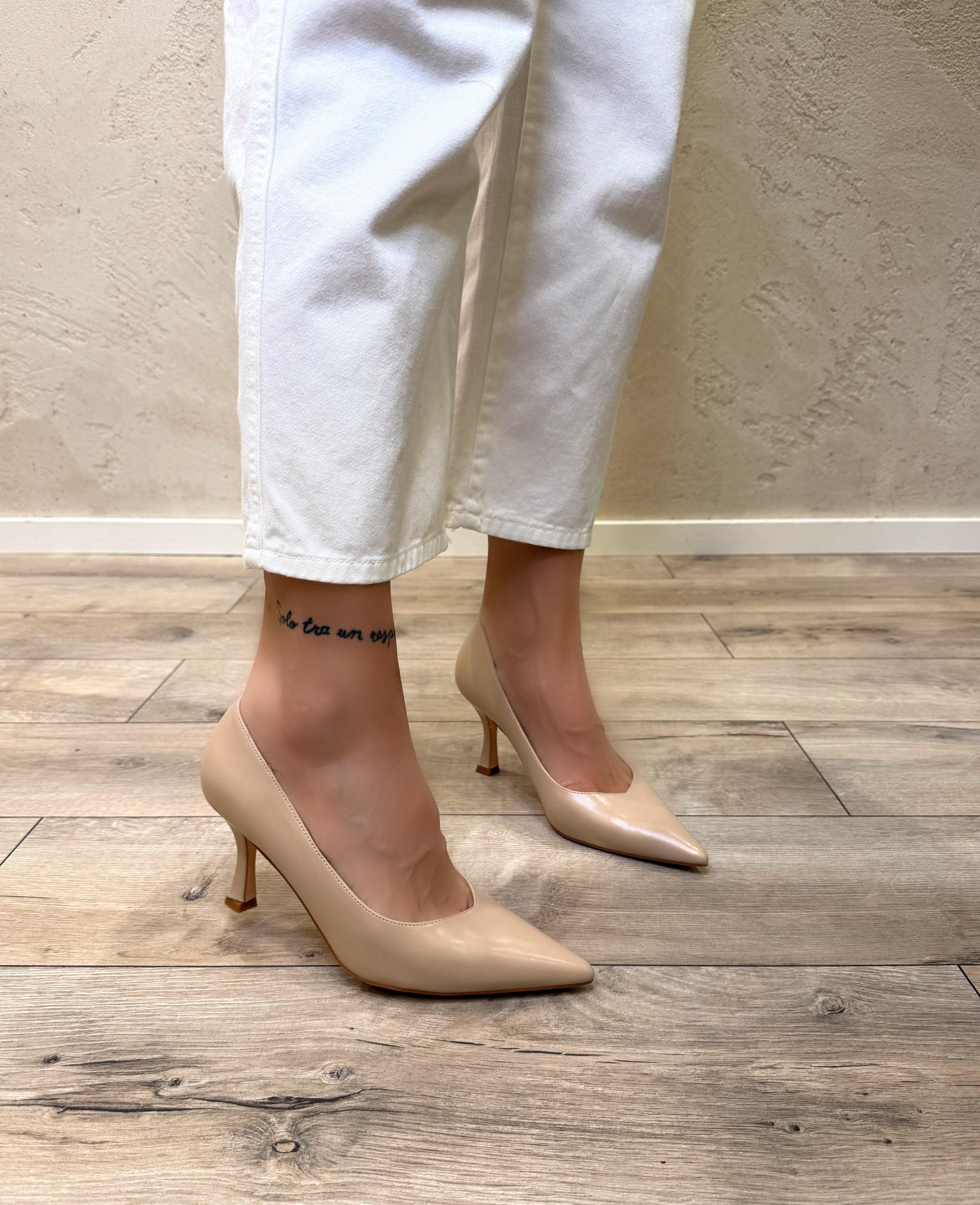 decolletè in ecopelle GV98 NUDE OVYE'