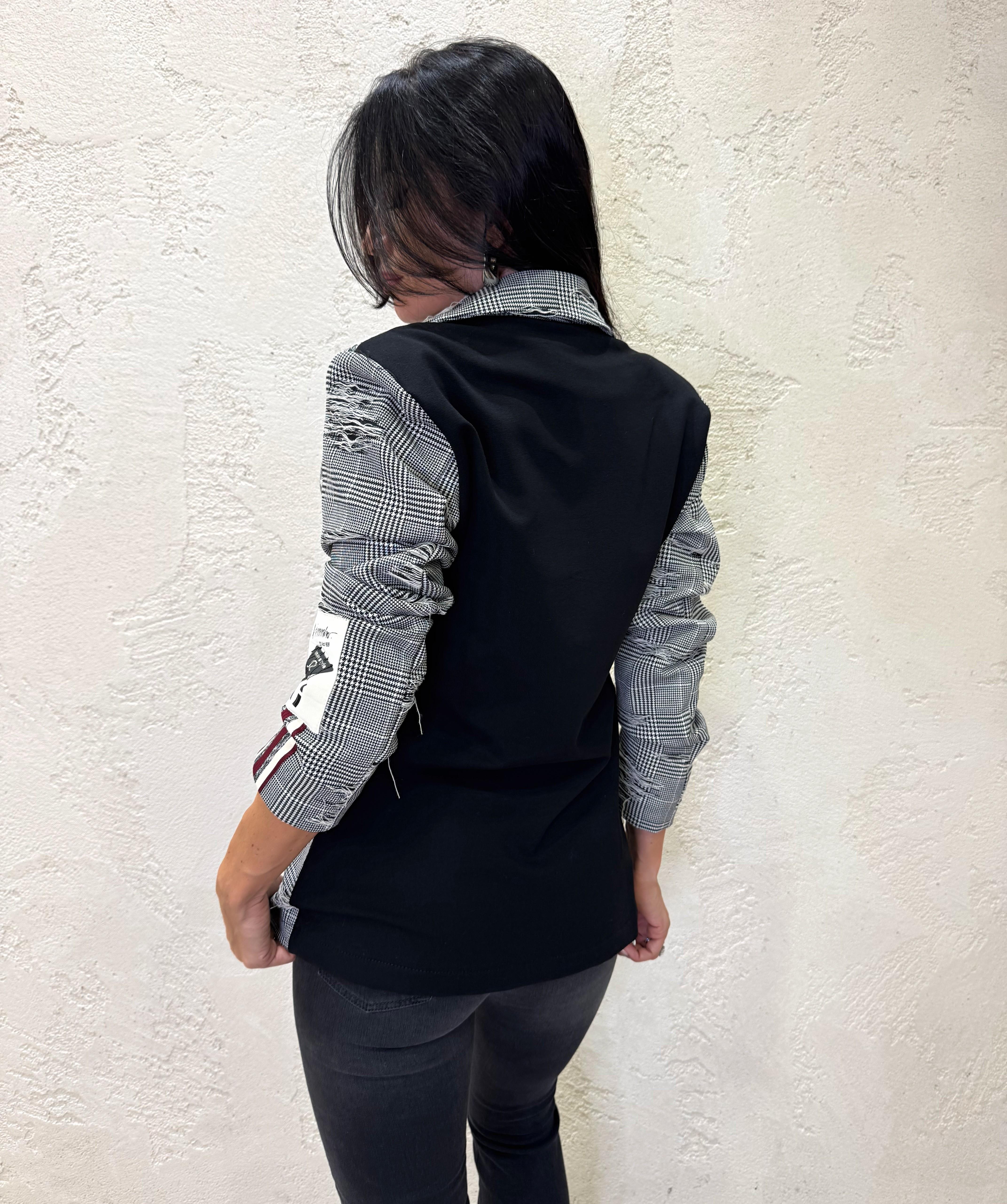 blazer in check con rotture I251119 CHECK SUSY MIX