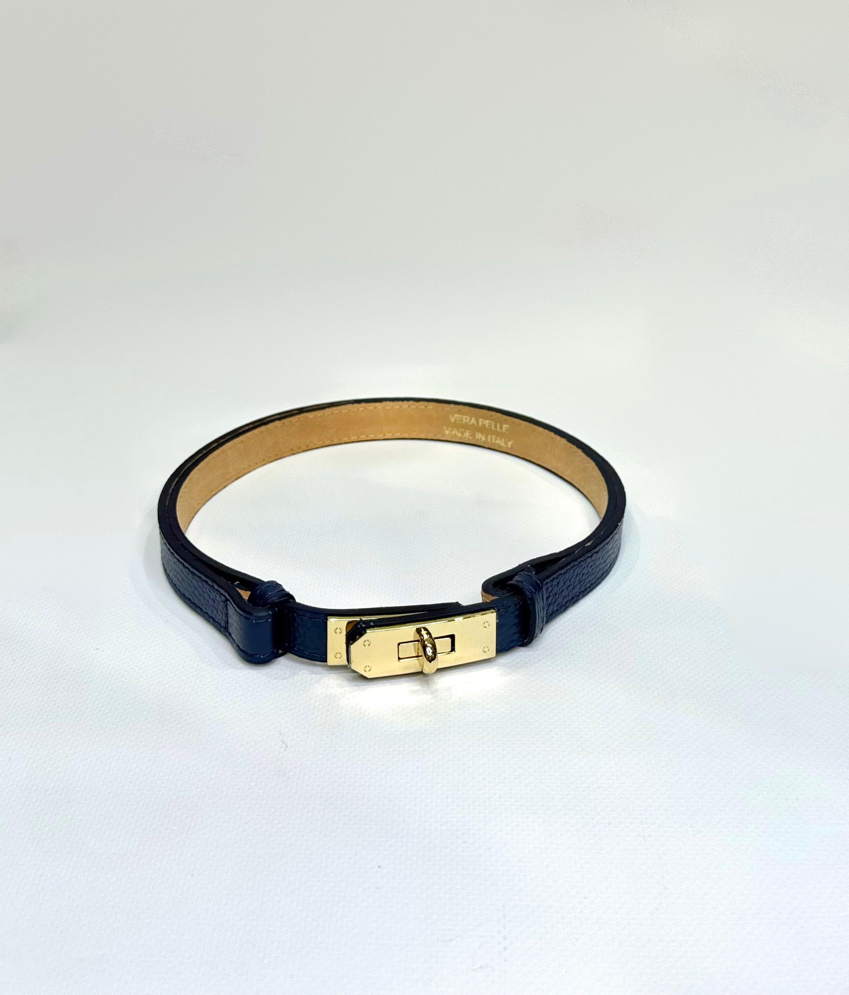cintura kelly vera pelle CINTKELLY BLU ELEVI