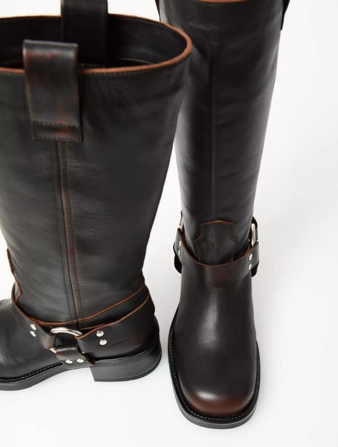 biker in pelle AT2350 MORO OVYE'