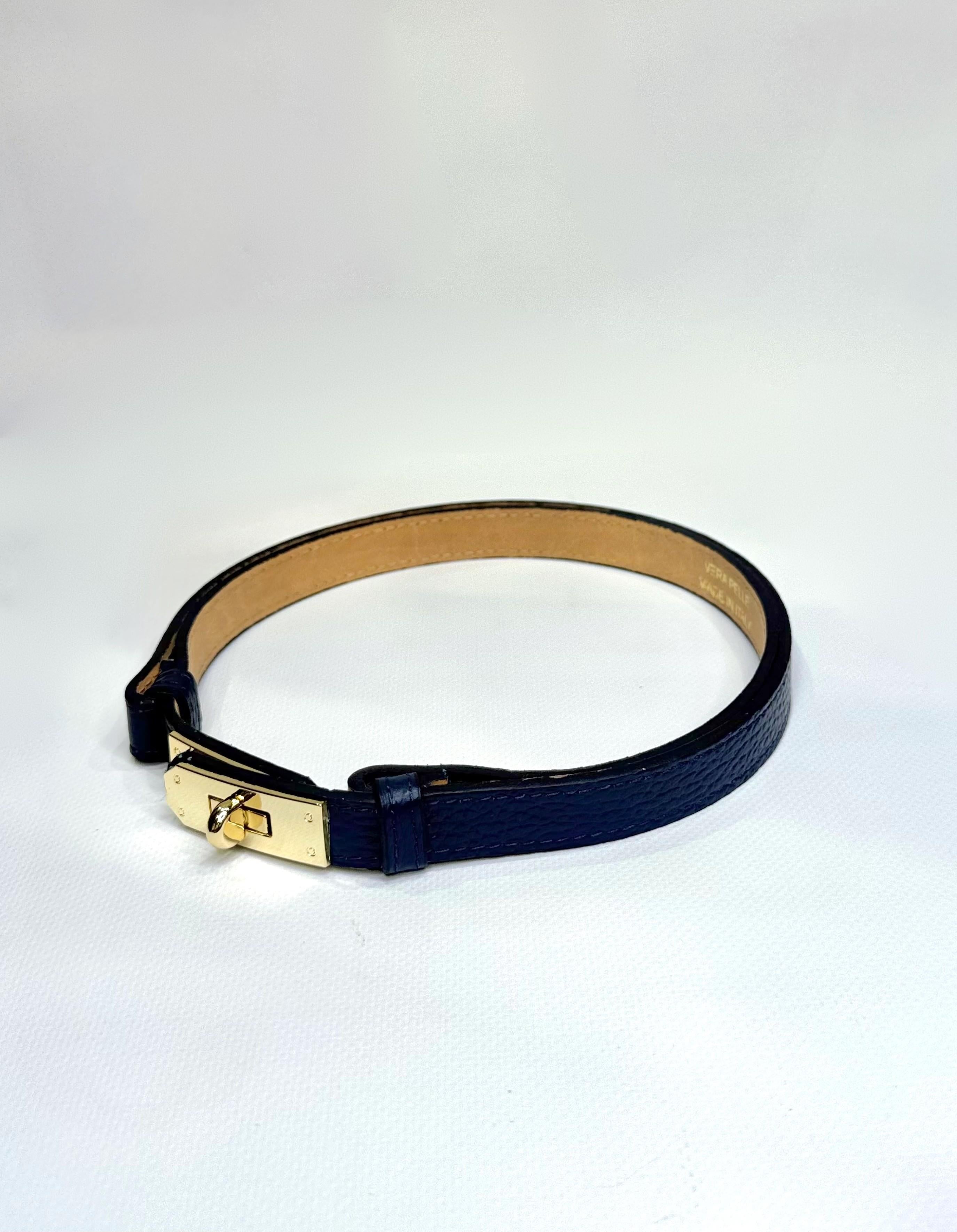 cintura kelly vera pelle CINTKELLY BLU ELEVI