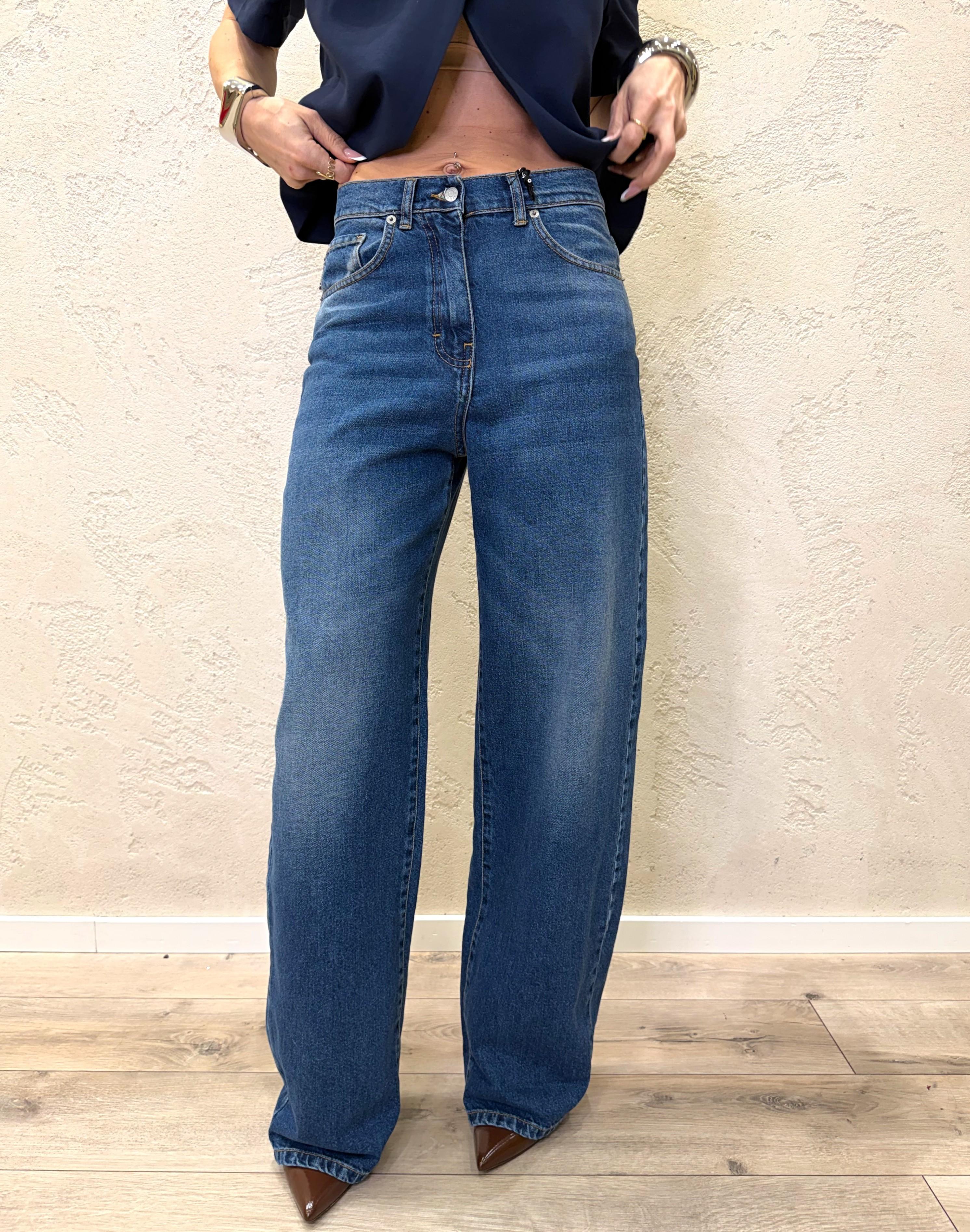 jeans modello stella wide leg PLS-Q043 DENIM HAVEONE